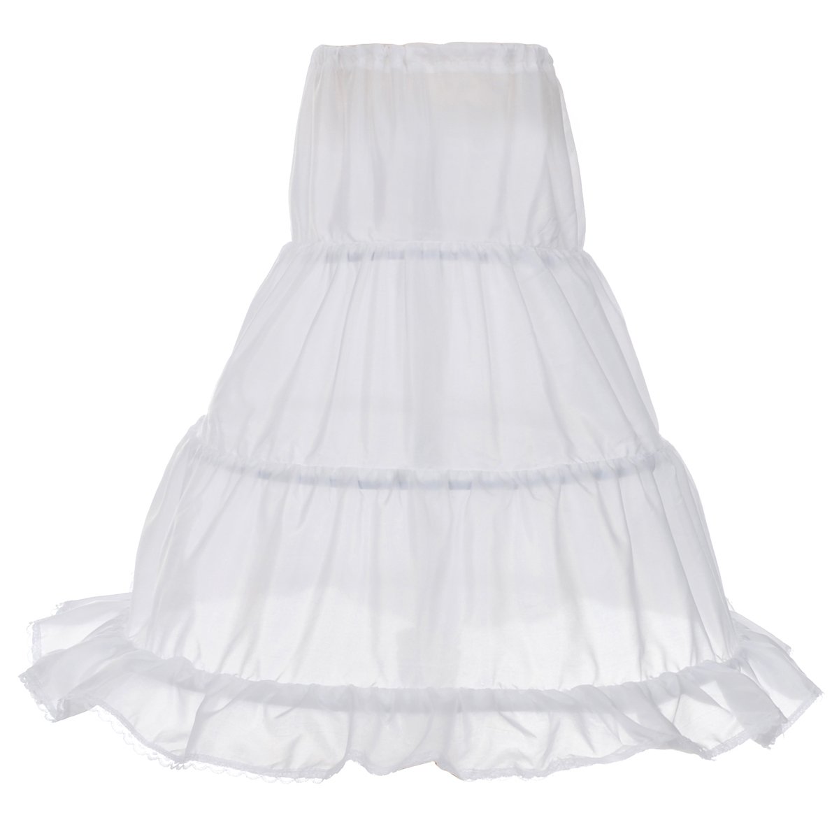 Dressy Daisy Girls 3-Hoop Crinoline Petticoat Slip Underskirt for Dresses - Perfect for Weddings, Pageants & Special Occasions