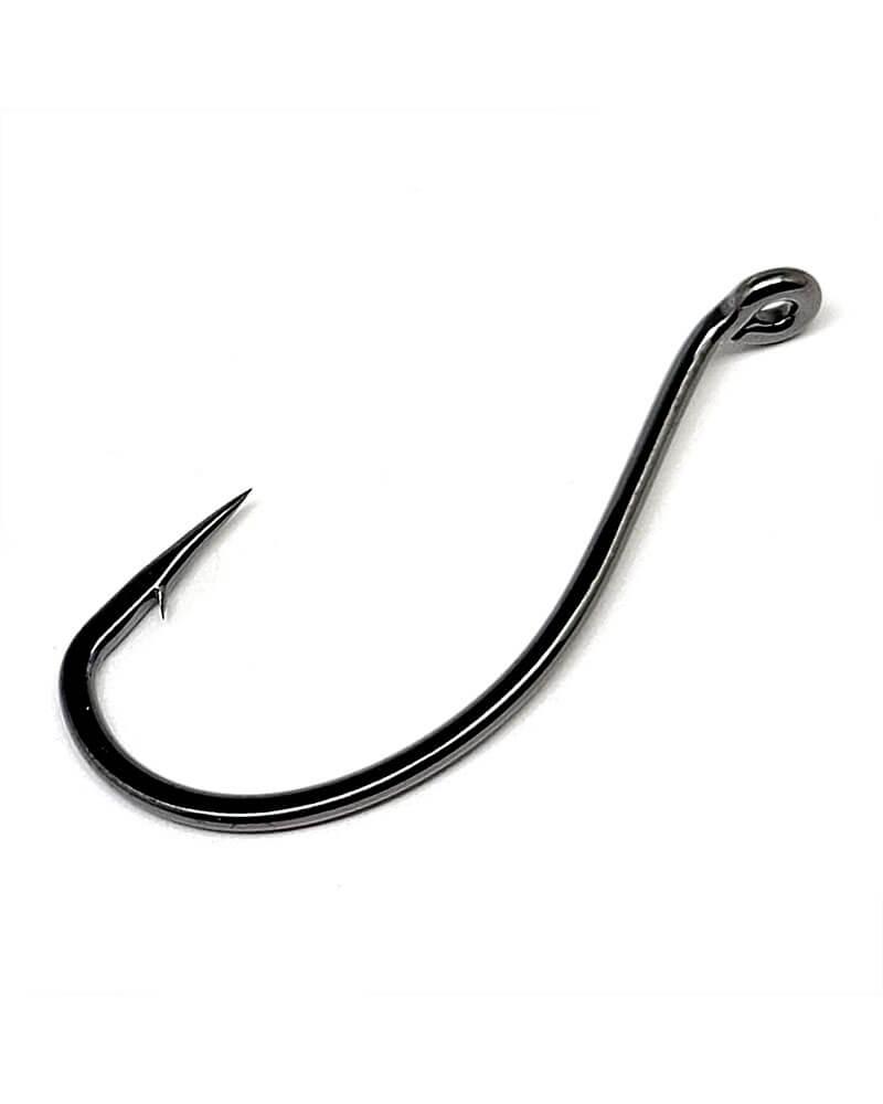 Gamakatsu Walleye Wide Gap Fishing Hooks NS Black - Premium Sharp Hooks for Walleye, Bass, and Freshwater Fishing - Ideal for Live Bait and Soft Plastic Lures