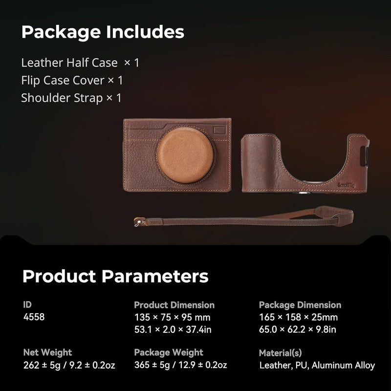 Premium Genuine Leather Half Case with Flip Cover for FujiFilm X100VI Camera - Perfect for Travel, Street Photography & Everyday Protection
