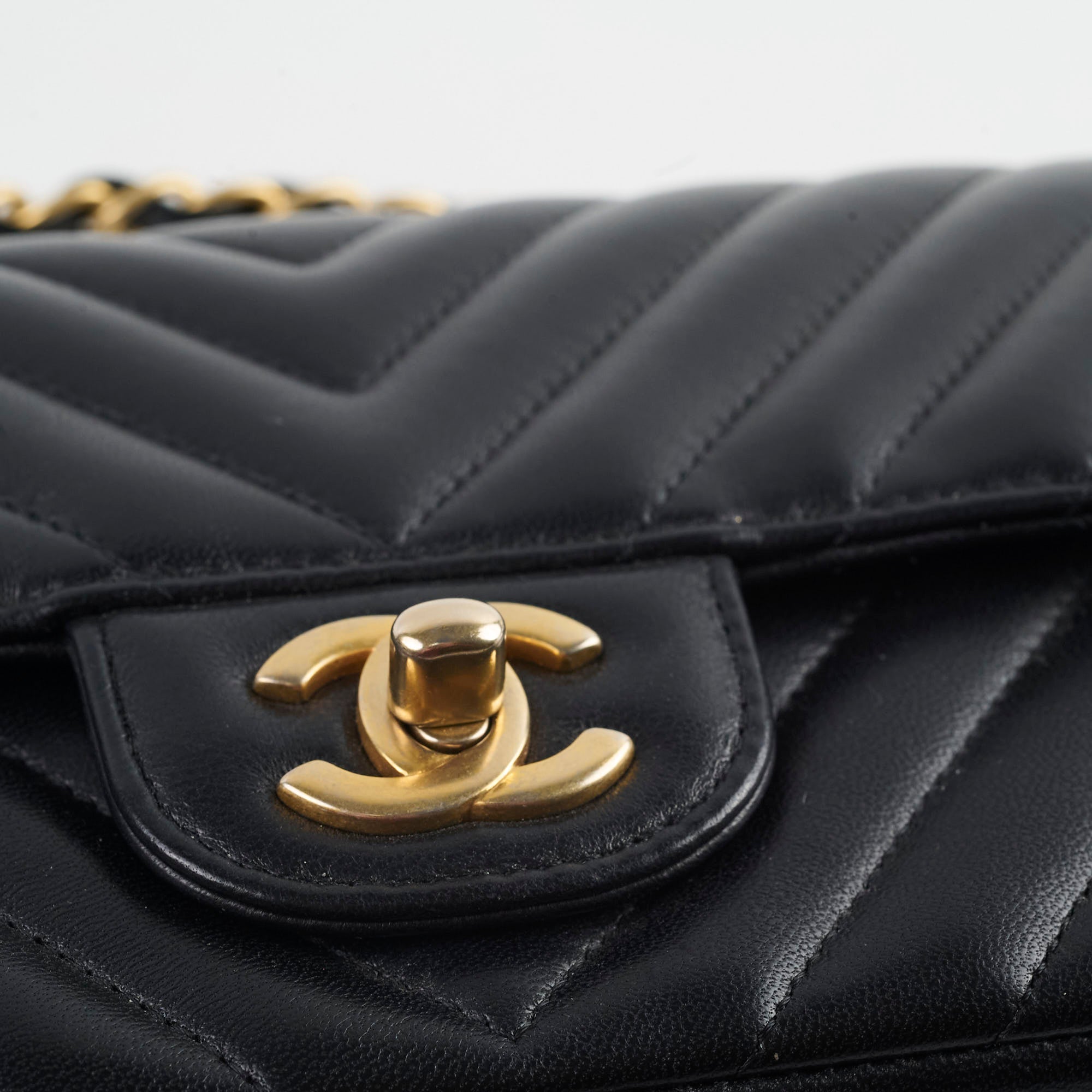 Chanel Chevron Mini Rectangular Black Leather Flap Bag - Luxury Designer Handbag for Women, Perfect for Parties, Dates & Evening Events