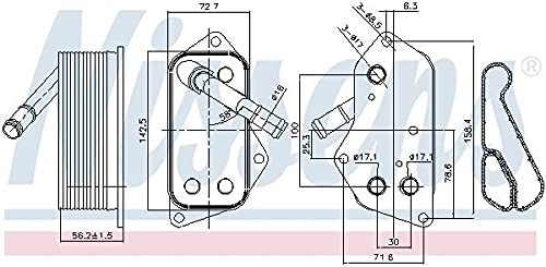 Nissens Engine Oil Cooler 90689 - High Performance Cooling for Cars & Trucks - Perfect for Racing, Off-Road & Daily Driving