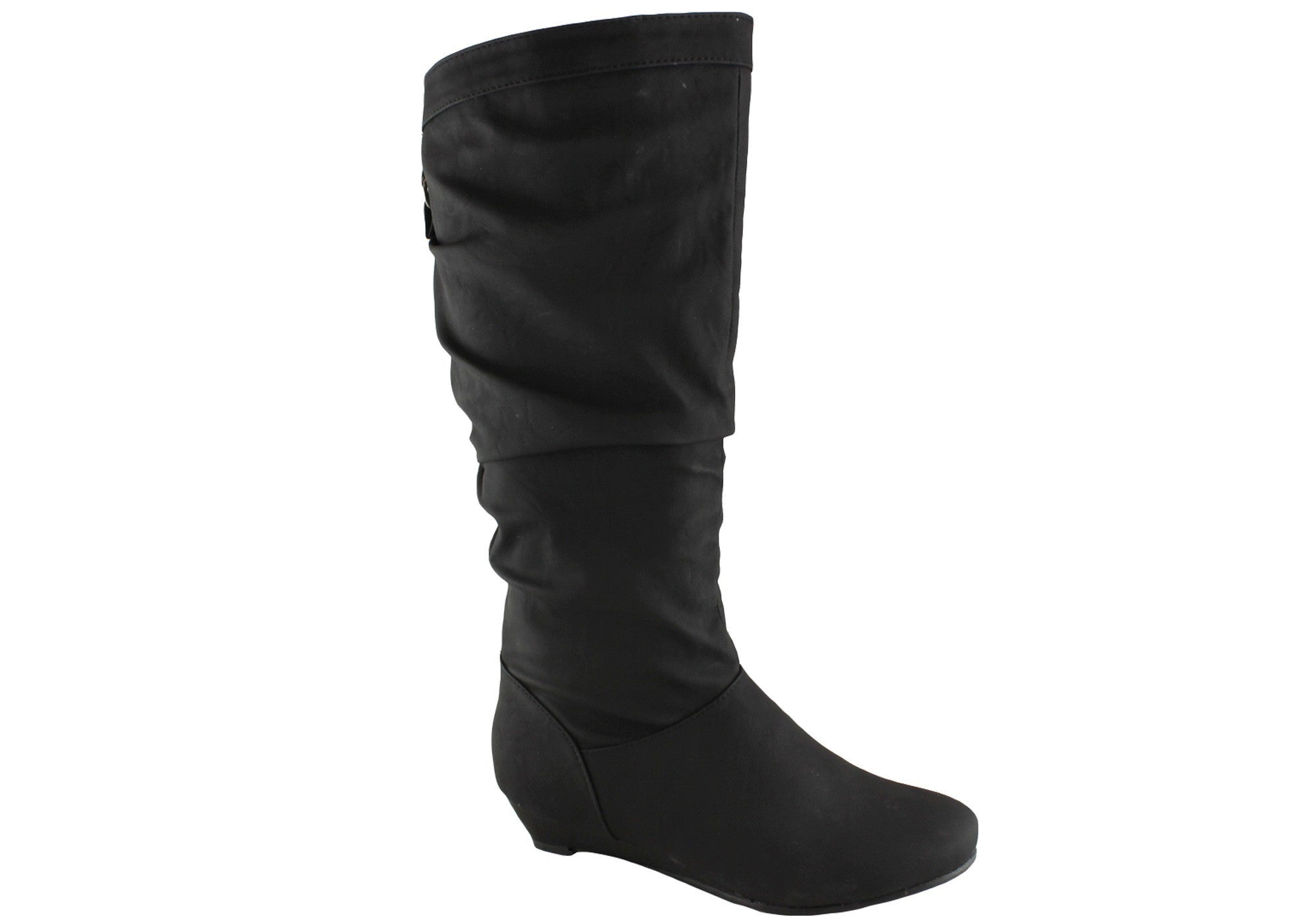 Isabella Brown Larsa Women's Mid Calf Boots - Stylish Leather Ankle Boots for Fall & Winter - Perfect for Office, Casual Outfits and Date Nights