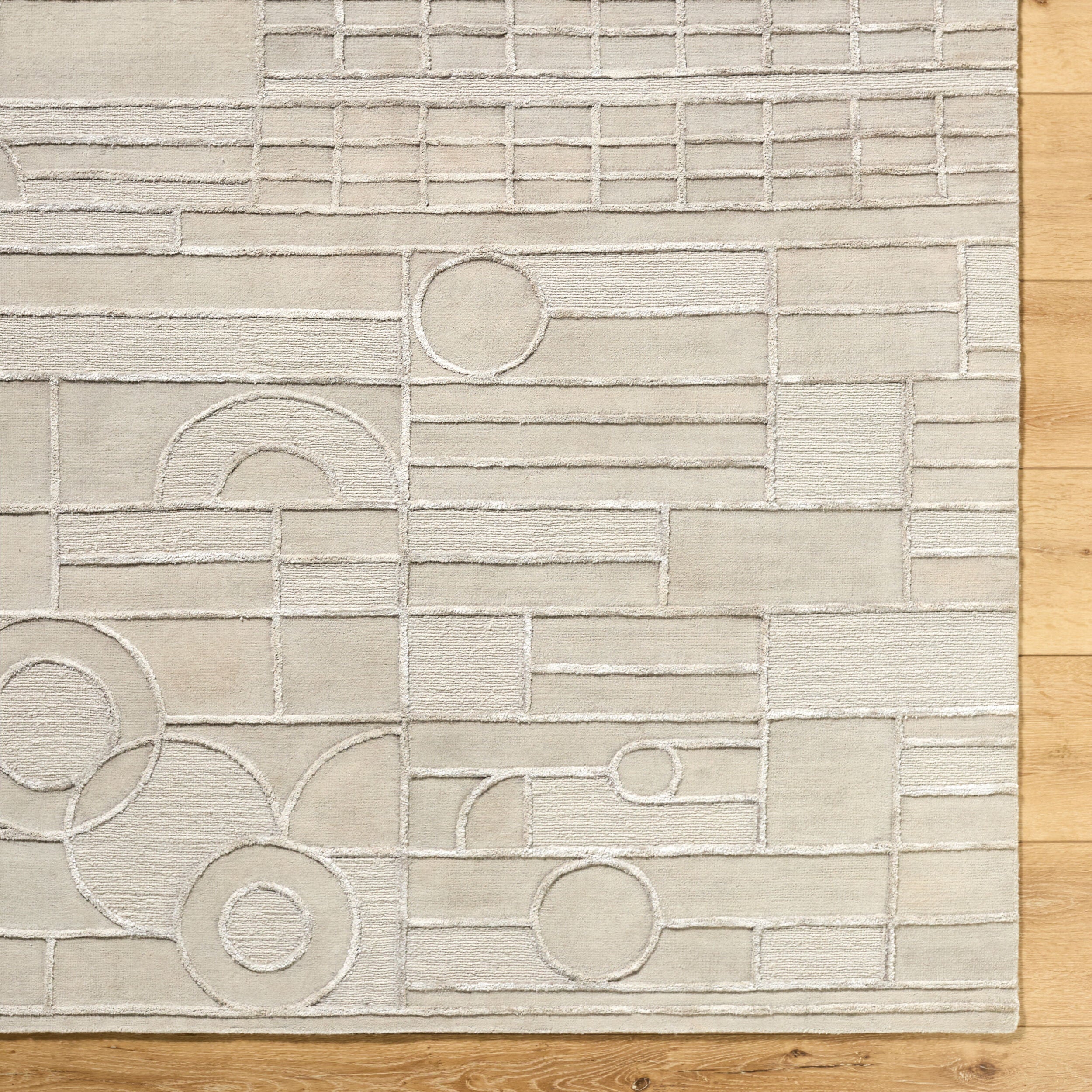Transcendence Beige/Cream Area Rug - Soft Plush Living Room Carpet for Home Decor, Bedroom, and Cozy Spaces
