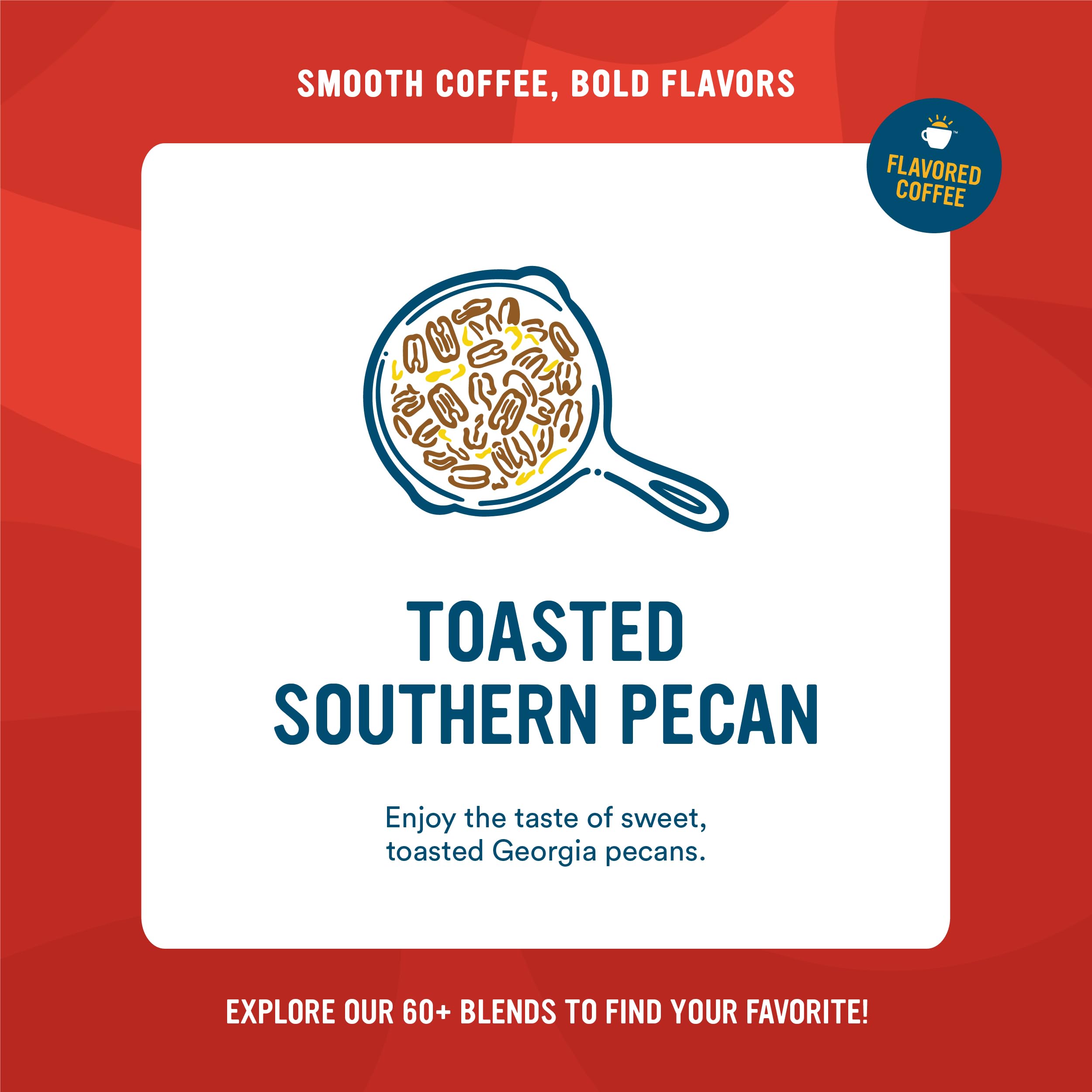 Premium Cameron's Coffee Roasted Ground Coffee - Toasted Southern Pecan Flavor, 32oz Bag | Rich & Aromatic Blend for Home Brewing, Office Use & Gifts