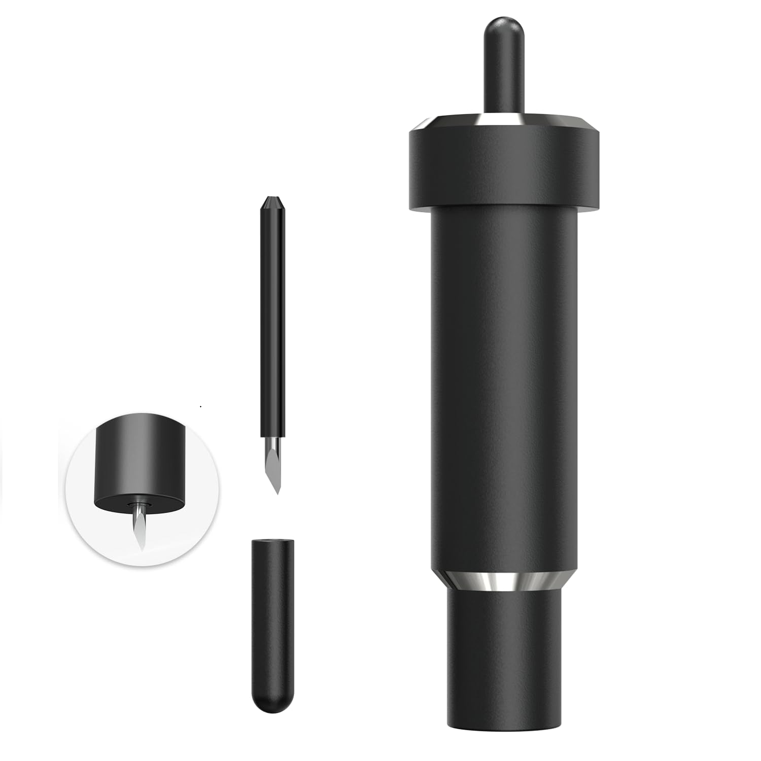 Deep Point Blade & Housing for Cricut Maker 3/Maker/Explore 3/Air 2/Air/One - Black - Premium Cutting Tool for Thick Materials Like Craft Foam, Chipboard, Leather, Vinyl - Perfect for DIY Crafts, Scrapbooking & Home Decor Projects