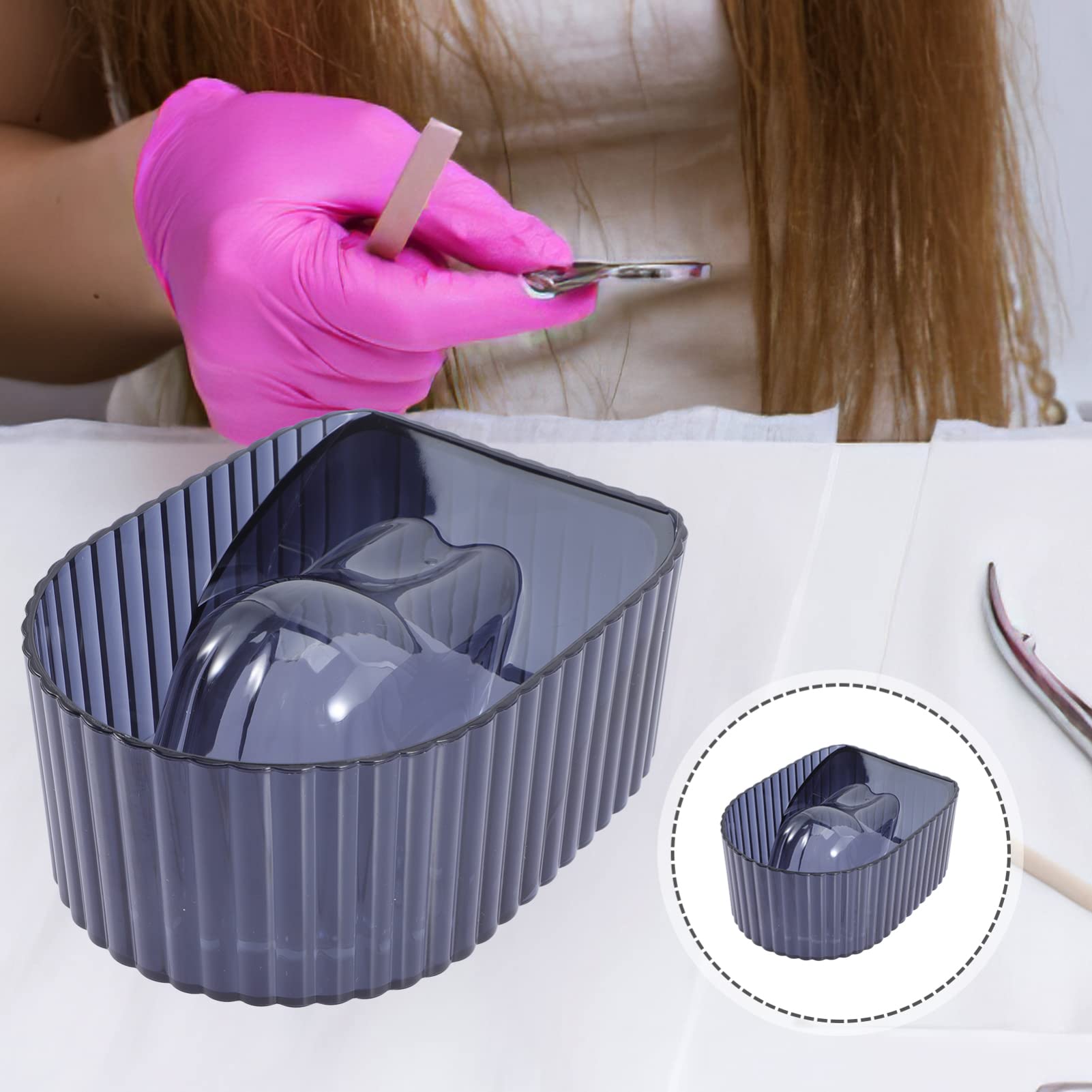 LALAFINA Professional Manicure Soaking Bowl - Acrylic Nail Spa Hand Soak Bath Bowl for Pedicure & Manicure Supplies | Perfect for Nail Salons, Home Spa Treatments & DIY Nail Care