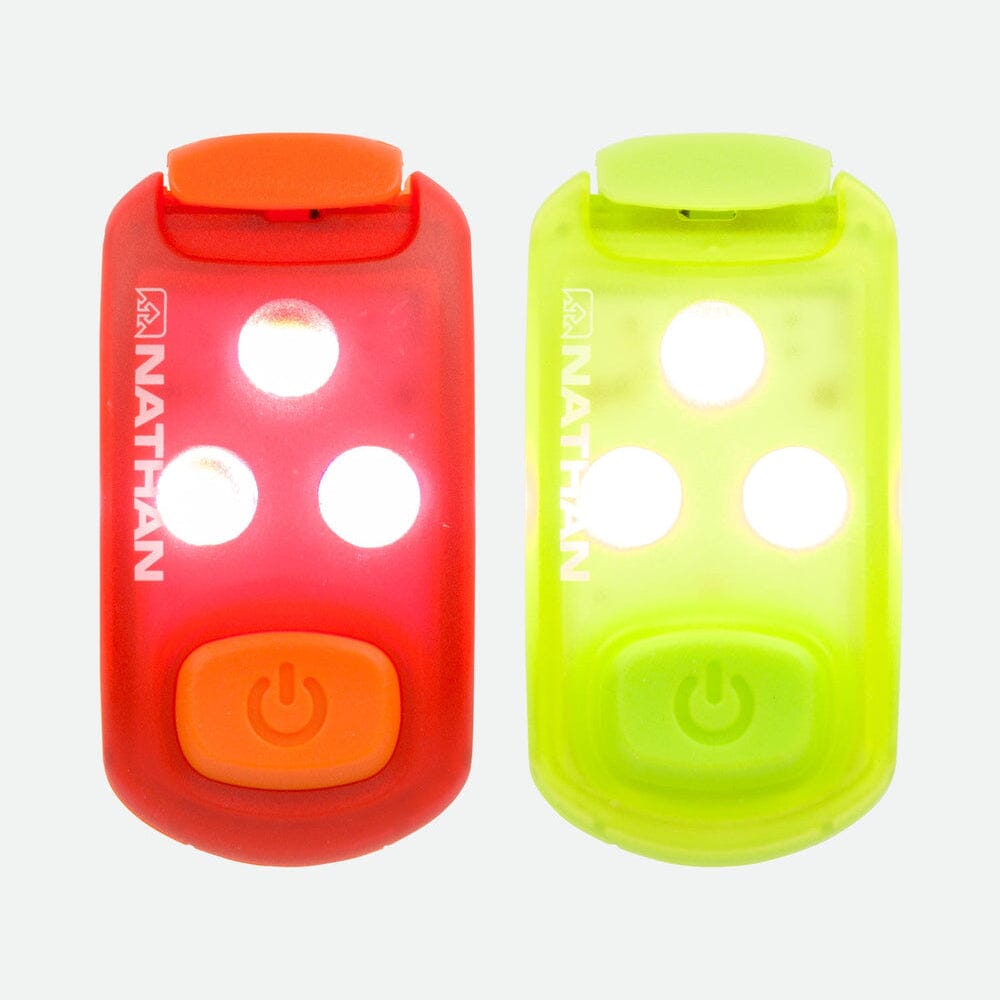 Nathan Strobelight LED Safety Light Clip - 2 Pack | High Visibility Running, Cycling & Outdoor Gear for Night Safety