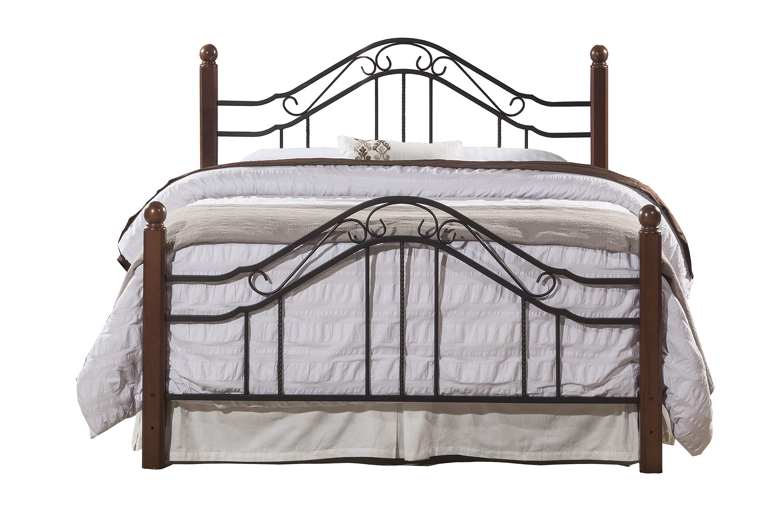 Hillsdale Furniture Madison Full Size Bed Frame with Rails - Textured Black Finish for Modern Bedroom Decor