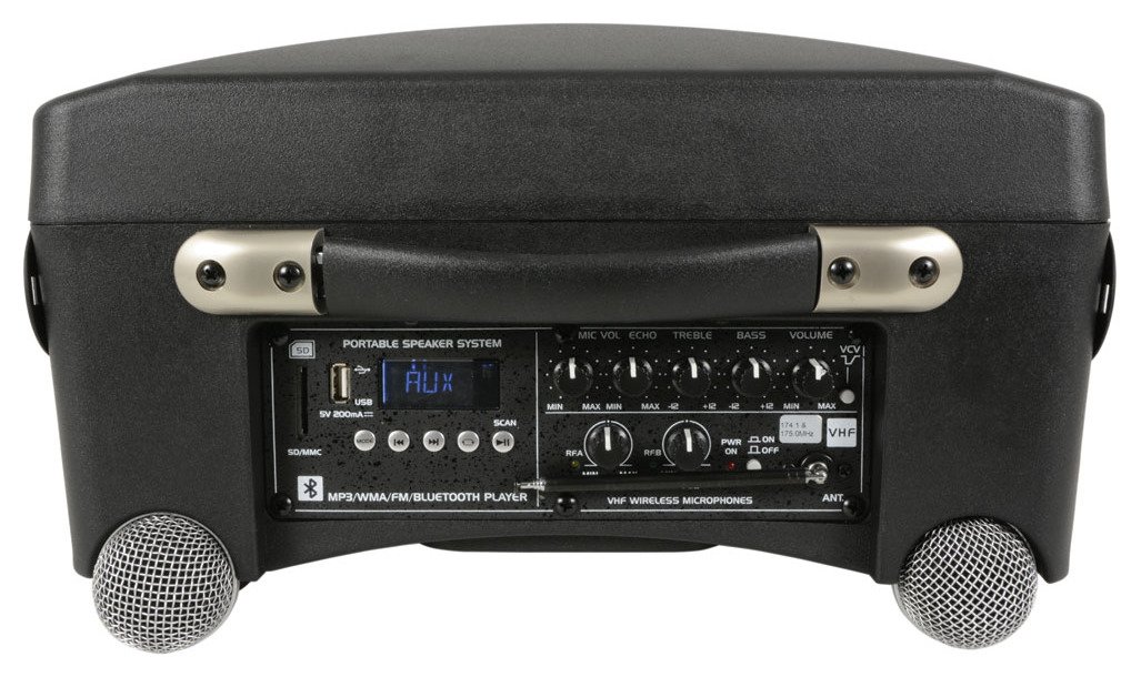 QTX DELTA-50 Portable Bluetooth PA System - Perfect for Outdoor Events, Parties & Live Performances