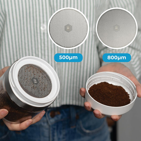 Premium Shelbru Coffee Grounds Sifter - Fine Mesh Filter for French Press, Pour Over & Cold Brew - Perfect for Home Baristas & Coffee Enthusiasts