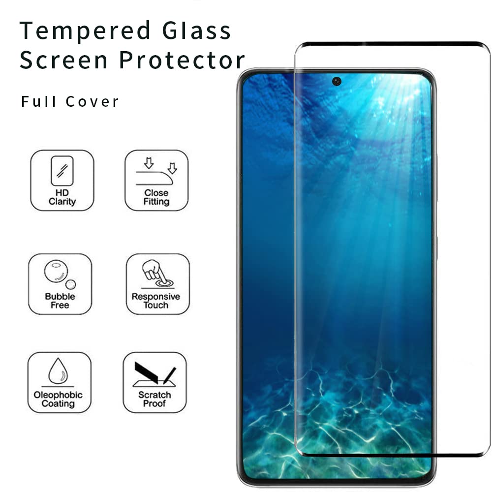 Premium Tempered Glass Screen Protector for Samsung Galaxy S22 Ultra - 6.8 Inch HD Clear Anti-Scratch Protection - Perfect for Work, Travel & Everyday Use