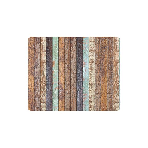 Vintage Rustic Colored Barn Wood Rectangle Non-Slip Rubber Laptop Mouse Pad - Ergonomic Desk Mat for Office, Gaming & Home Workspace - Perfect for Computers, MacBooks & Notebooks (12x10 Inches)