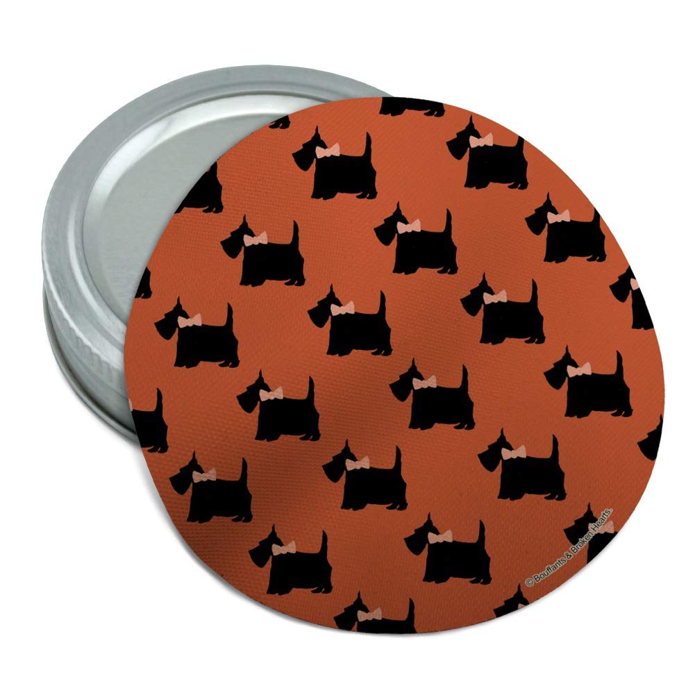Scotties and Bows Round Rubber Non-Slip Jar Gripper Lid Opener - Easy Open Kitchen Tool for Stubborn Jars & Bottles | Perfect for Seniors & Arthritis Sufferers