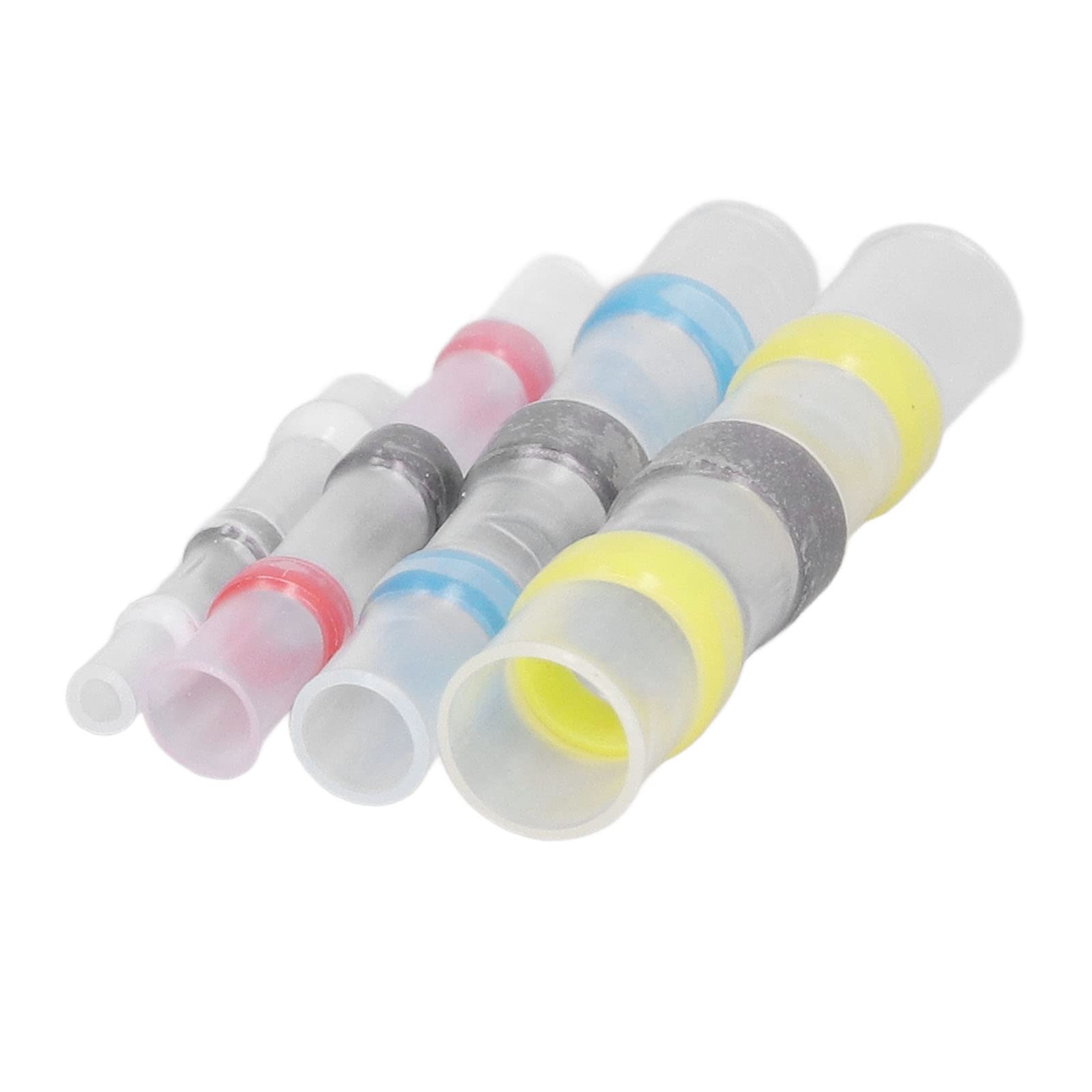 270Pcs Heat Shrink Solder Seal Wire Connectors - 2:1 Shrink Ratio, Insulated Butt Terminals for Electrical Repairs & Automotive Wiring