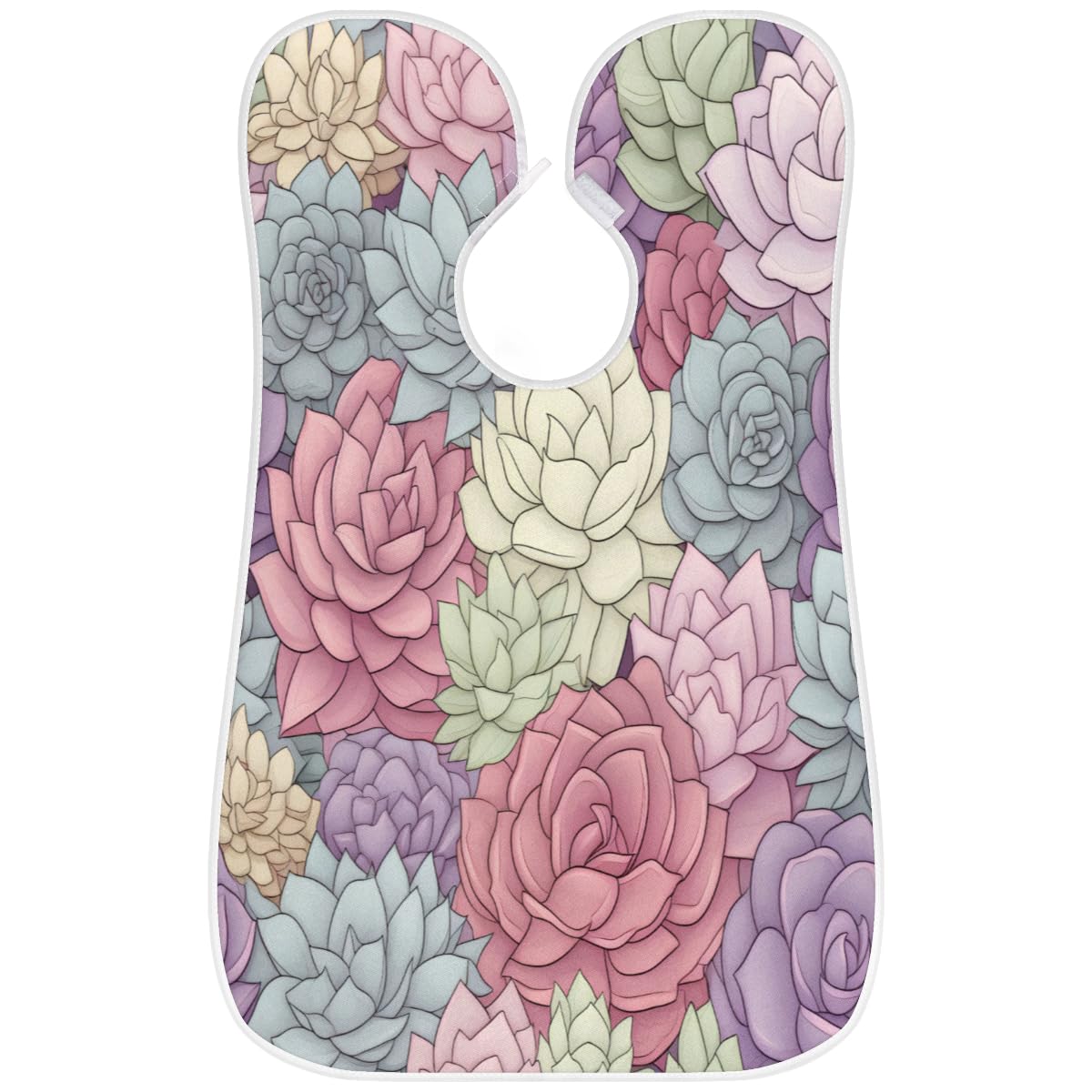 Colorful Succulents Pattern Beard Shaving Bib for Men - Waterproof Makeup & Hair Dye Apron for Women - Barber Cape for Haircut & Beard Trimming - Sink Hair Catcher & Styling Tool - Perfect for Salon, Home Grooming & DIY Hair Coloring