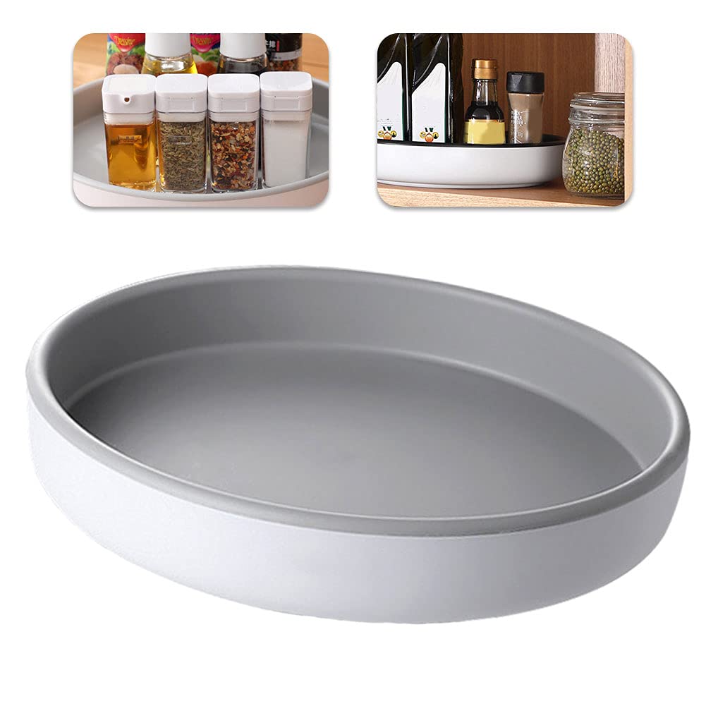 360° Rotating Spice Rack Organizer - 1PC Turntable for Kitchen Cupboard, Jars & Cans Storage | Multi-Functional Condiment Holder (30cm) | Perfect for Pantry, Countertop & Cabinet Organization