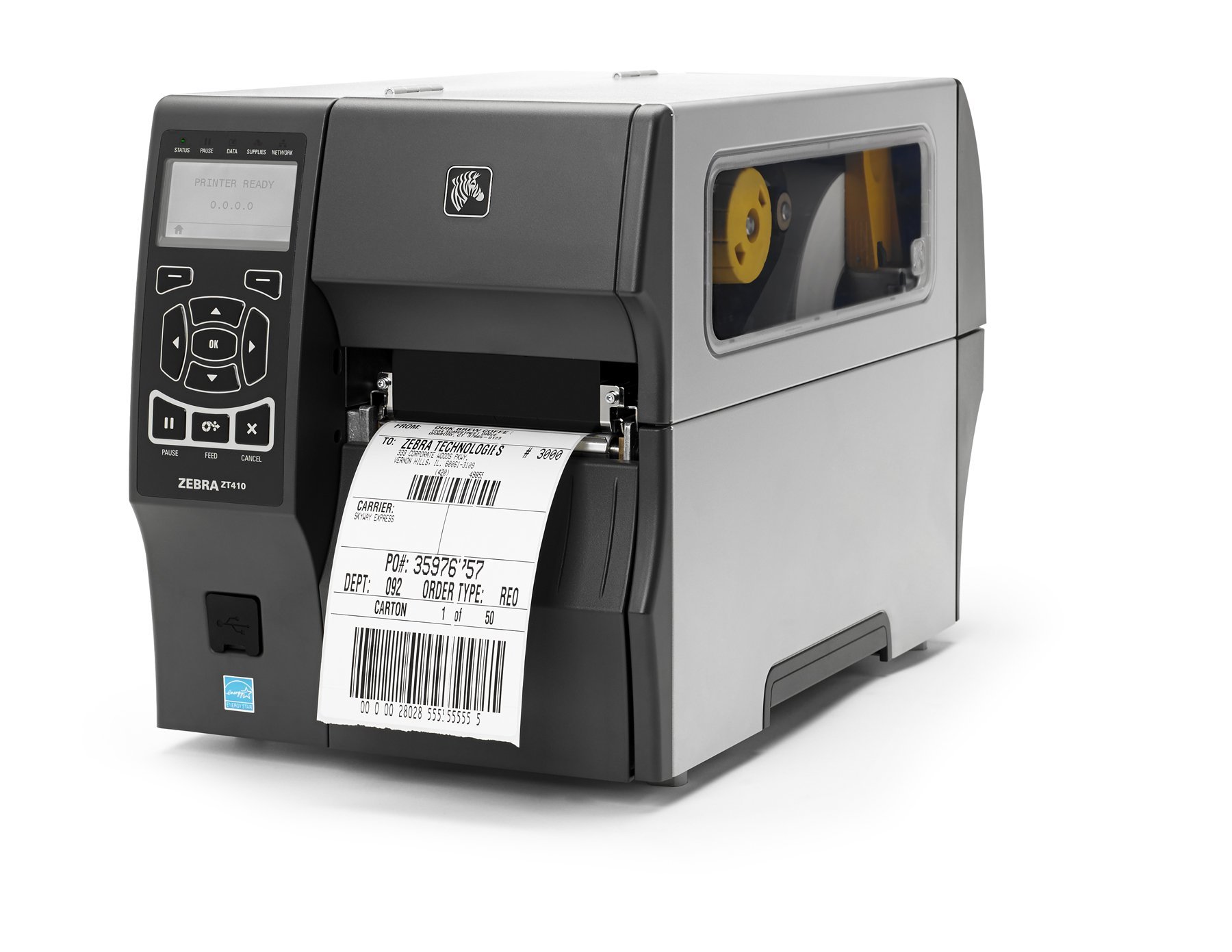 Zebra ZT410 Industrial Label Printer - Direct Thermal & Thermal Transfer - 4.09