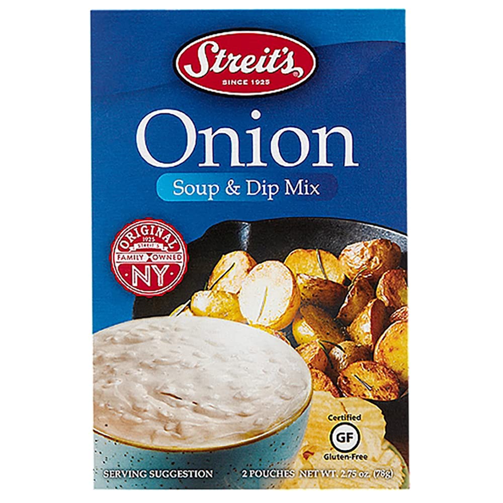 Streit's Kosher Onion Soup & Dip Mix - Onion Flavor, Passover Certified (2.75 Oz) - Perfect for Soups, Dips & Holiday Meals