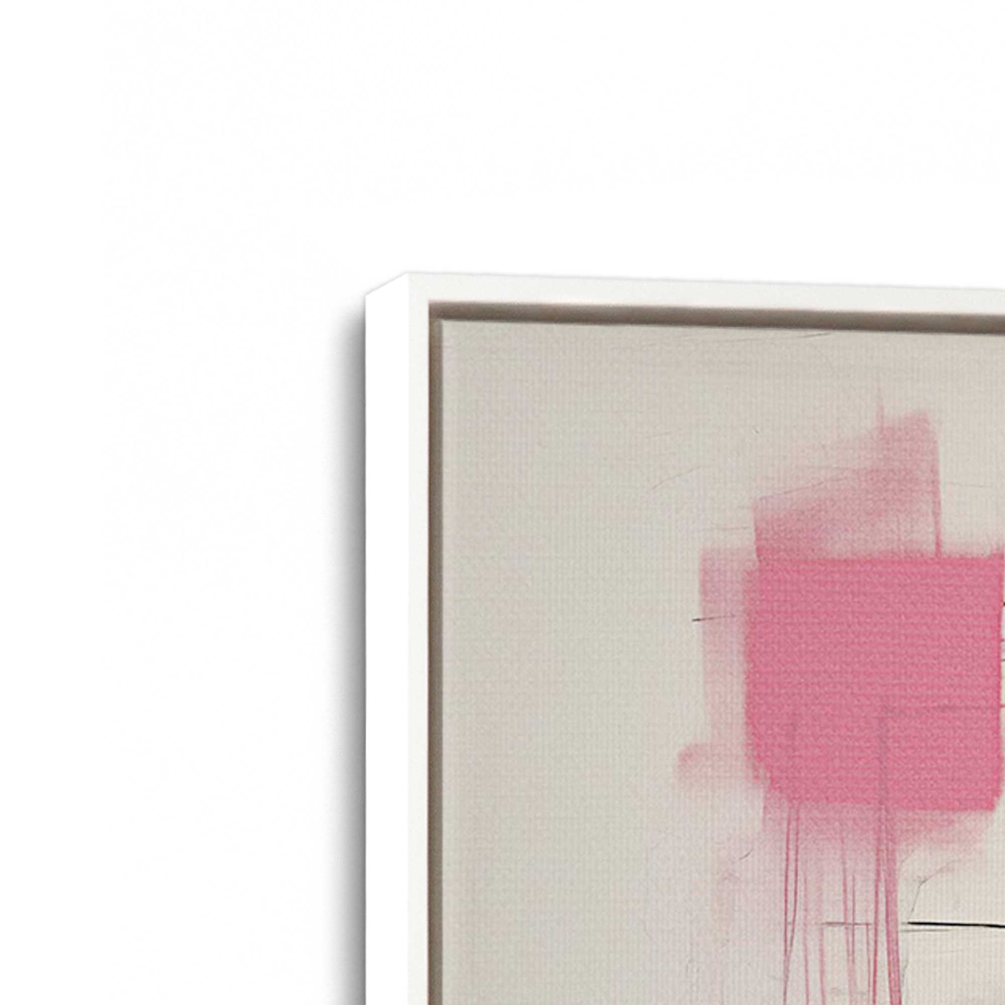 Graphite Pink Fusion Set of 2 Canvas Prints - Modern Wall Art for Living Room, Bedroom & Office Decor
