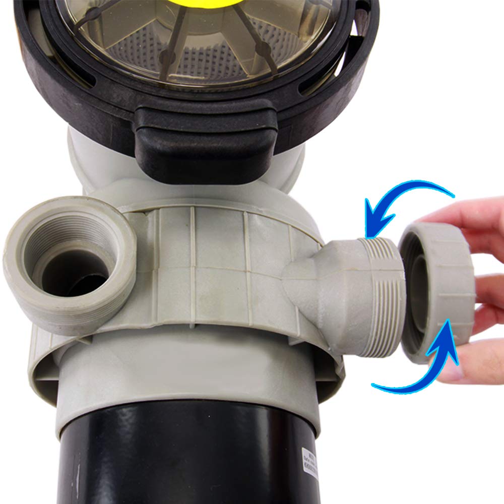 Rx Clear Dorado 1-1/2 HP Dual Port Above Ground Pool Pump | 115V 9 Amps Energy Efficient Swimming Pool Pump with See-Through Strainer Cover | Low Maintenance | Perfect for Backyard, Inground & Above Ground Pools