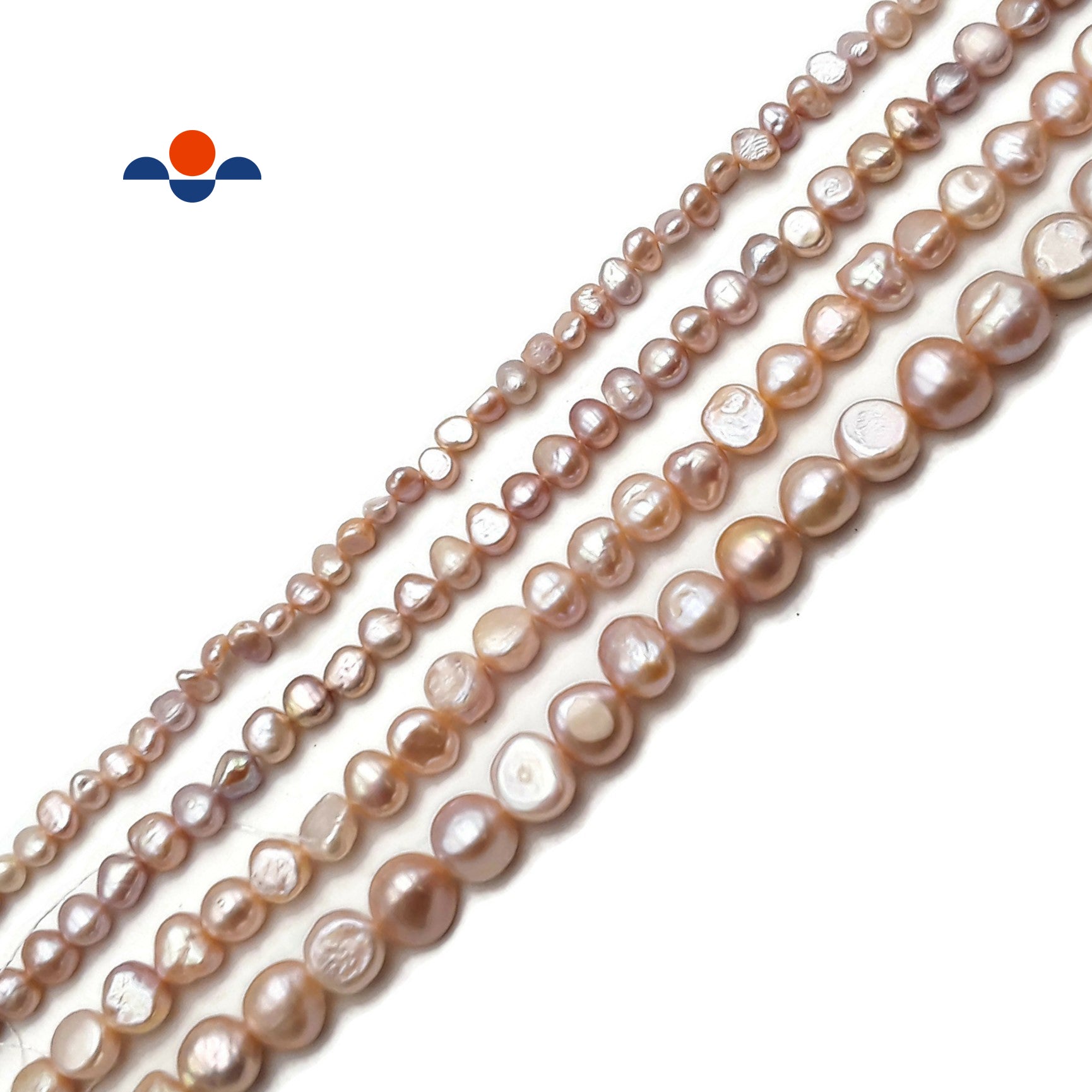 Natural Purple Freshwater Pearl Beads 4mm 6mm 8mm 10mm 14 Strand - Center Drilled Nugget Beads for Jewelry Making, DIY Bracelets, Necklaces & Craft Projects