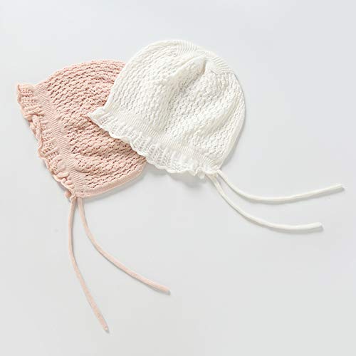 Vivobiniya Toddler Girl Flounce Knit Hat - Soft Baby Bonnet for Newborn to 8 Years - Perfect for Winter, Outdoor Play & Photoshoots