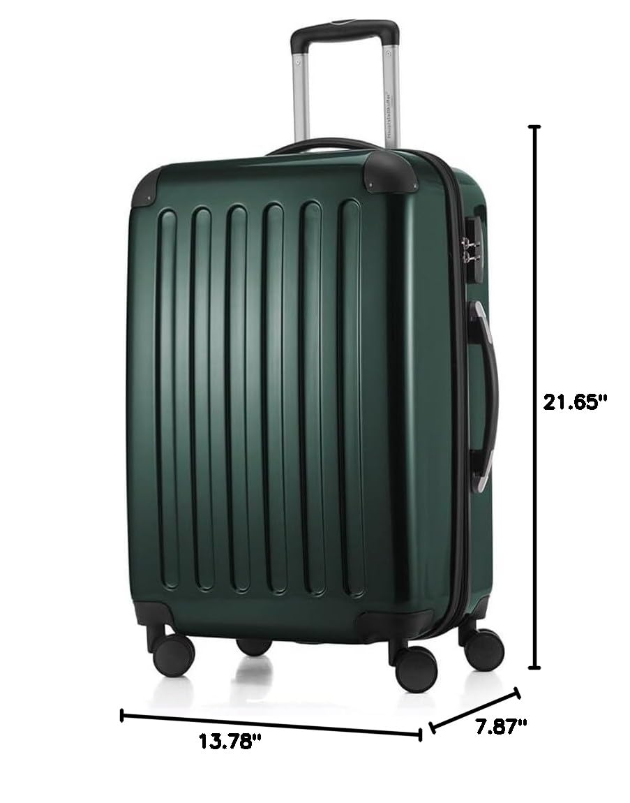 Premium Hauptstadtkoffer 3-Piece Luggage Set - Durable Dark Green Spinner Suitcase with TSA Lock | Perfect for International Travel & Business Trips