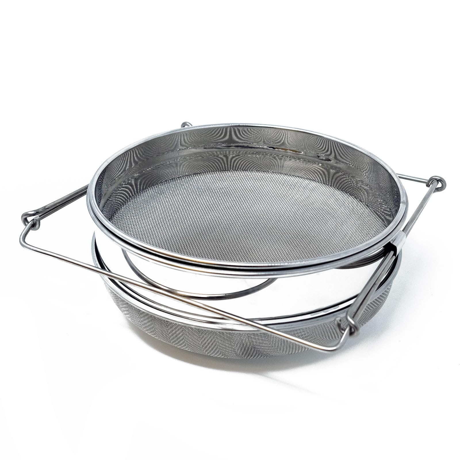 Premium 2-Piece Stainless Steel Honey Strainer Filter Set - Beekeeping Equipment for Honey Extraction & Bucket Filtering | Ideal for Home Beekeepers & Commercial Honey Processing