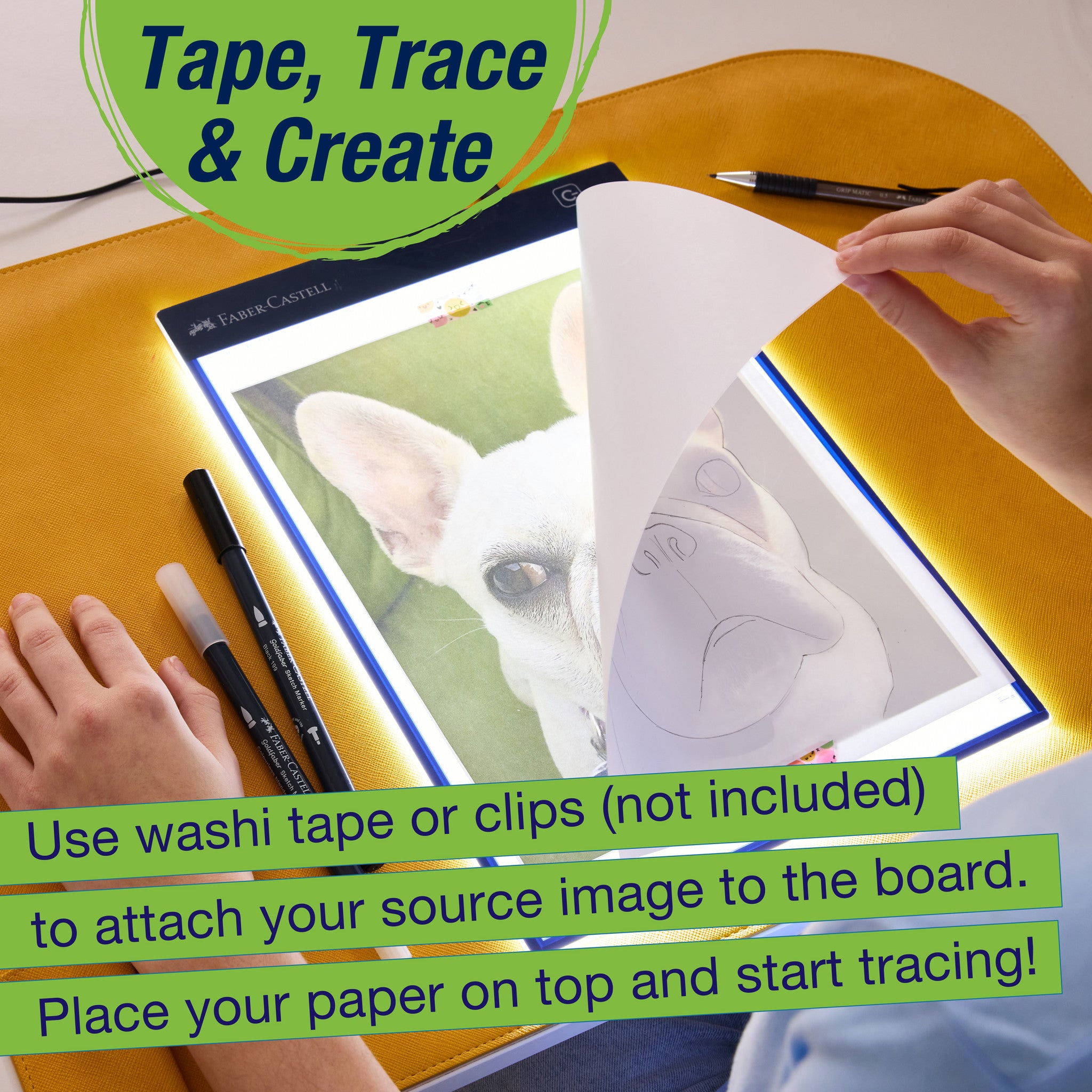 LED Light Tracing Board for Artists & Designers - Ultra-Thin A4 Light Box for Sketching, Drawing, and Calligraphy - Perfect for Animation, Tattoo Stencils, and Craft Projects