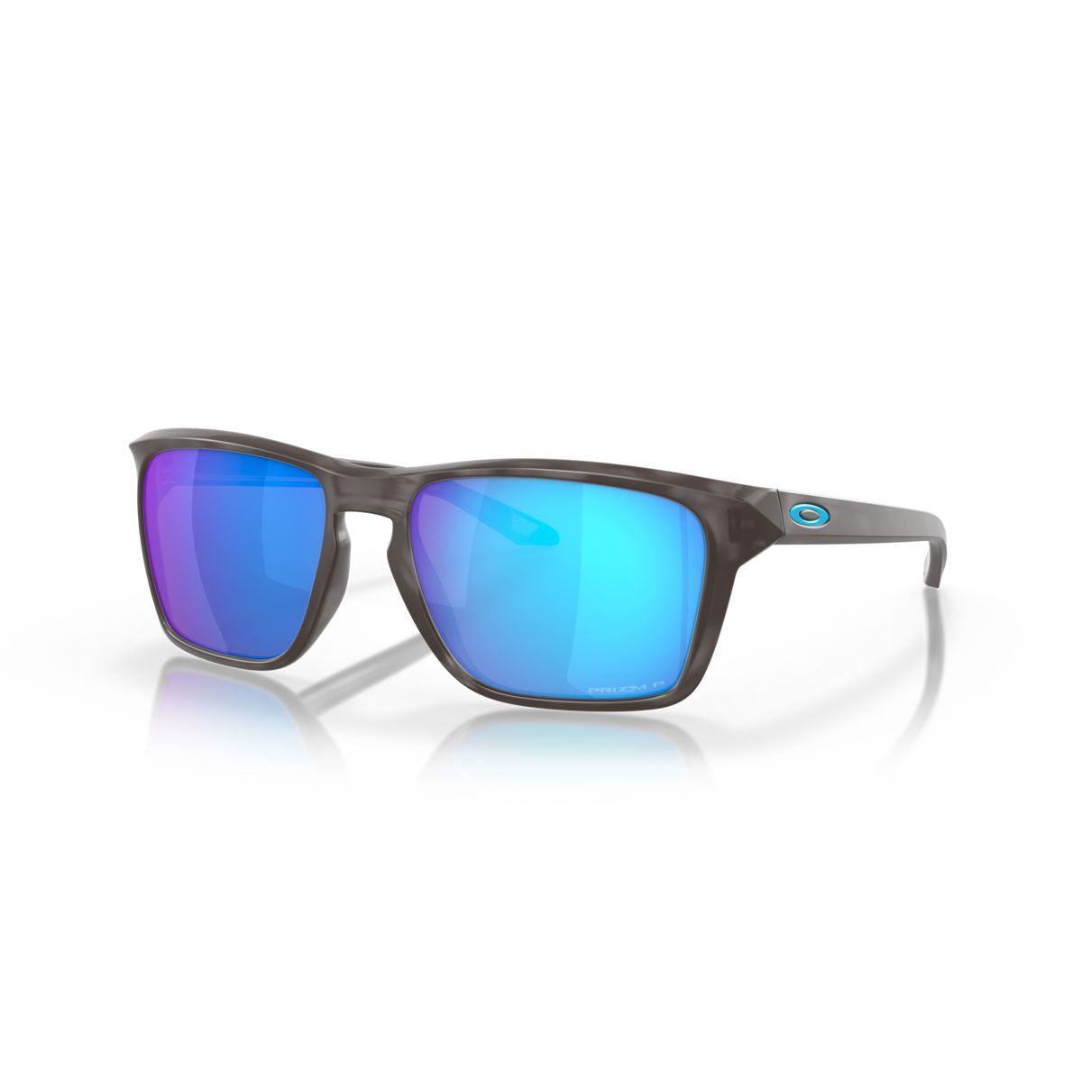 Oakley Sylas Sunglasses Matte Black Tortoise Frame with Prizm Sapphire Polarized Lenses - Model 0OO9448 944828 - Perfect for Driving, Outdoor Sports & Fashion Accessories