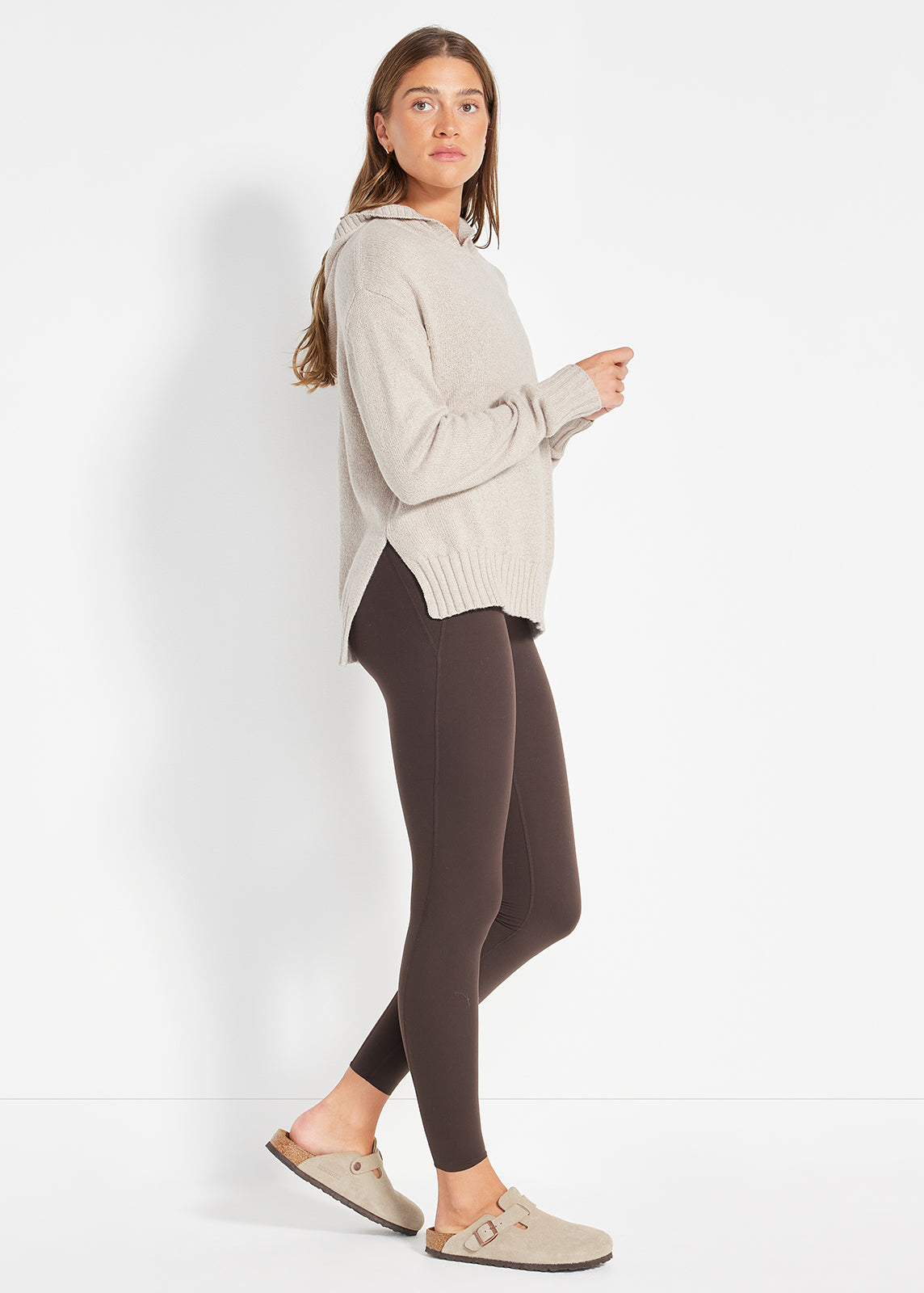 Cozy Relaxed Knit Hoodie for Women & Men - Soft Fleece Lined Pullover Sweatshirt for Casual Wear, Lounge & Outdoor Activities