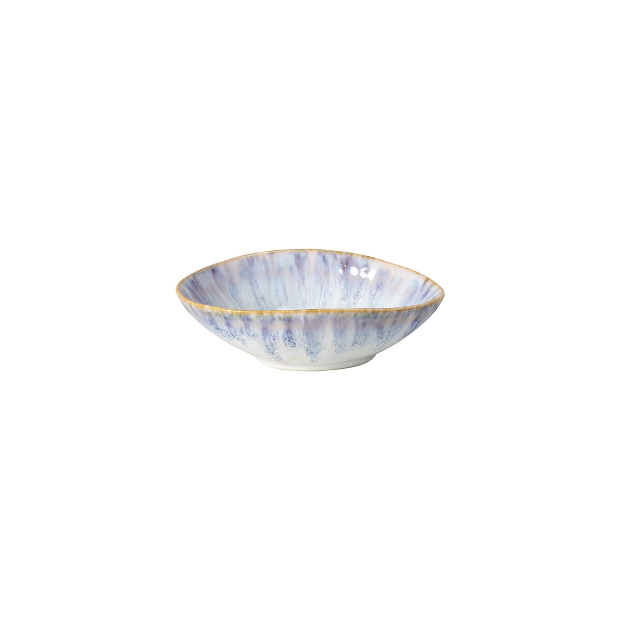 Costa Nova Ceramic Stoneware 6.75 oz. Oval Bowl - Brisa Collection, Ria Blue | Microwave & Dishwasher Safe Dinnerware Set | Food Safe Glazed Stoneware | Restaurant Quality Serveware for Soups, Salads & Desserts | Elegant Tableware for Home Dining & Entertaining