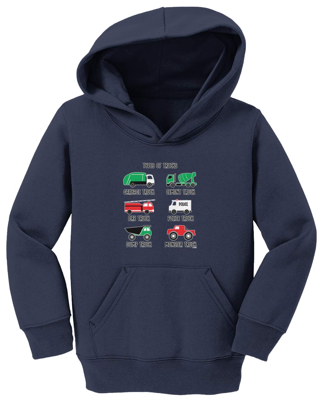 Kids' Garbage Truck & Fire Engine Fleece Hoodie - Soft Toddler & Youth Pullover for Playtime & Outdoor Adventures
