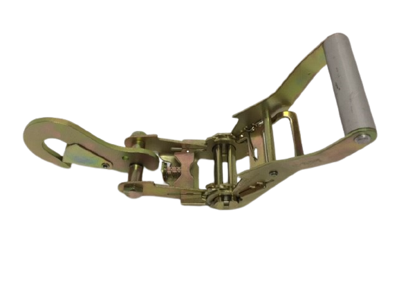 2-Pack 8' Ratchet Axle Strap Assembly with Twisted Snap Hook - Heavy Duty Tie Down Straps for Trucks, Trailers & Cargo Securing - Perfect for Transporting Motorcycles, ATVs & Boats