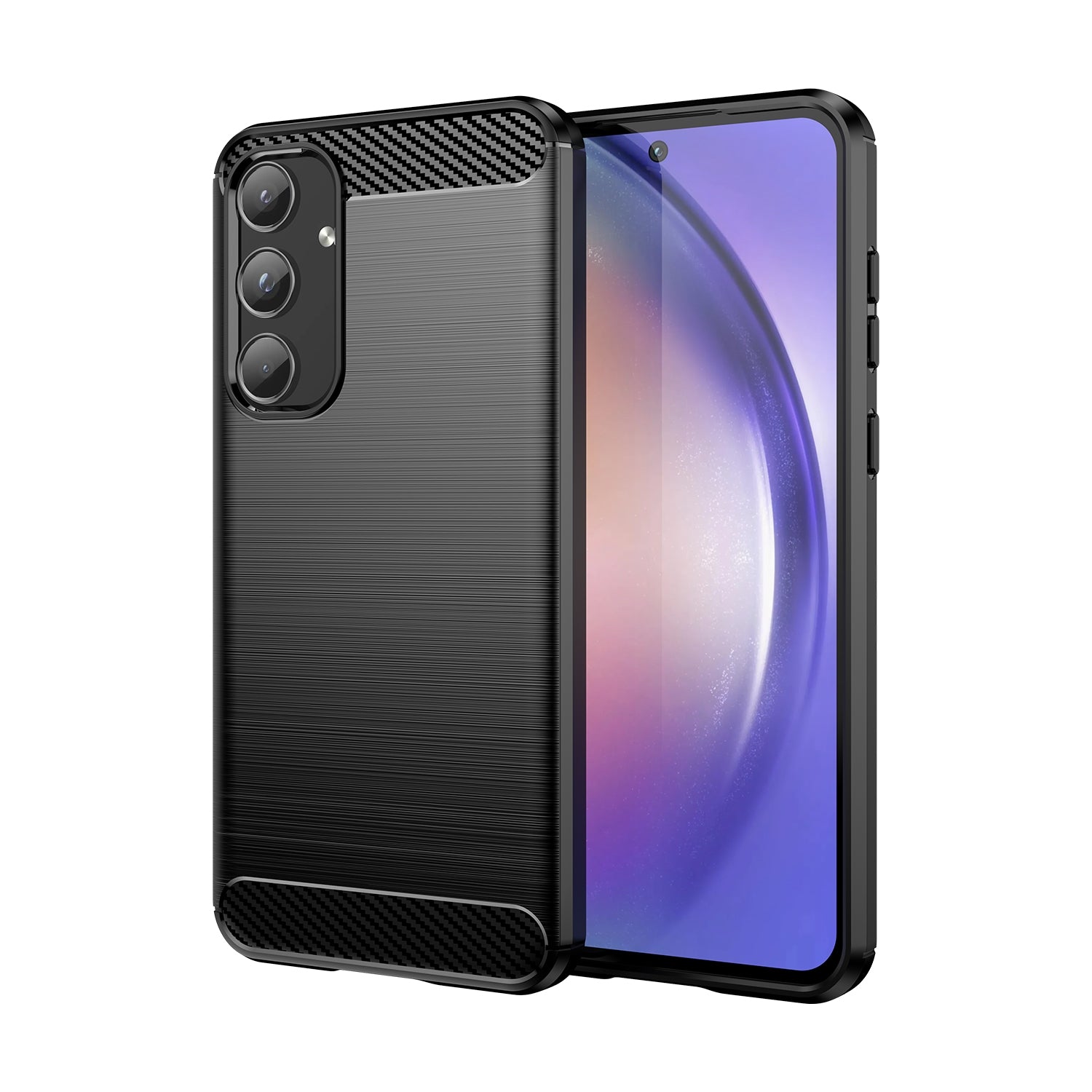 Samsung Galaxy A55 5G Carbon Fiber Case - Ultra Slim Protective Cover for Galaxy A55 5G - Perfect for Daily Use, Travel & Outdoor Activities