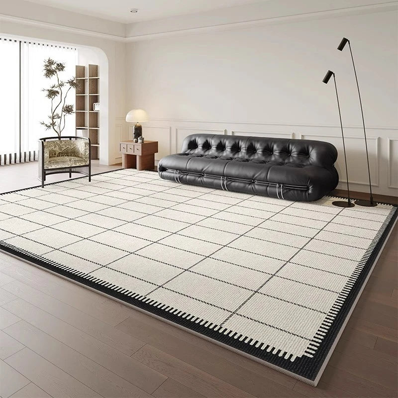 Ivory Grid Black