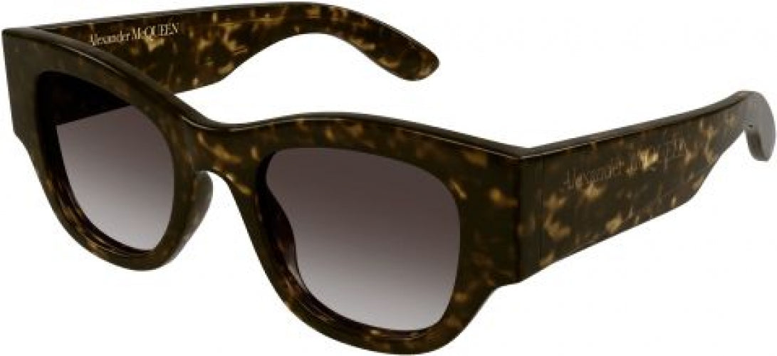 Alexander McQueen AM0420S Designer Sunglasses for Women & Men - UV Protection Luxury Fashion Shades for Outdoor, Travel & Driving