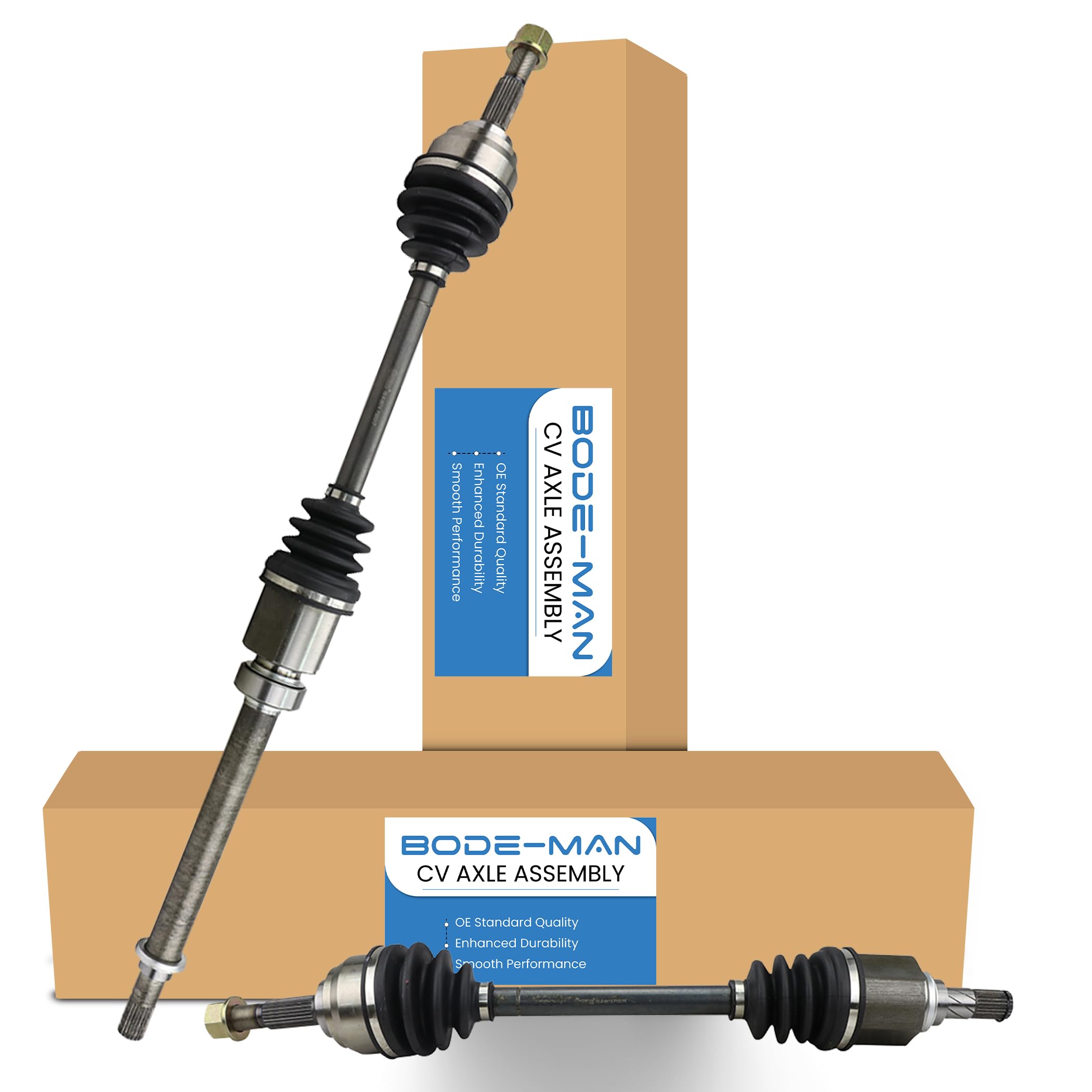 2007-2012 Nissan Versa & 2009-2014 Nissan Cube CVT Front CV Axle Drive Shaft Assembly Pair - Replacement Parts for Smooth Ride & Transmission Performance - Perfect for City Commuting & Daily Driving
