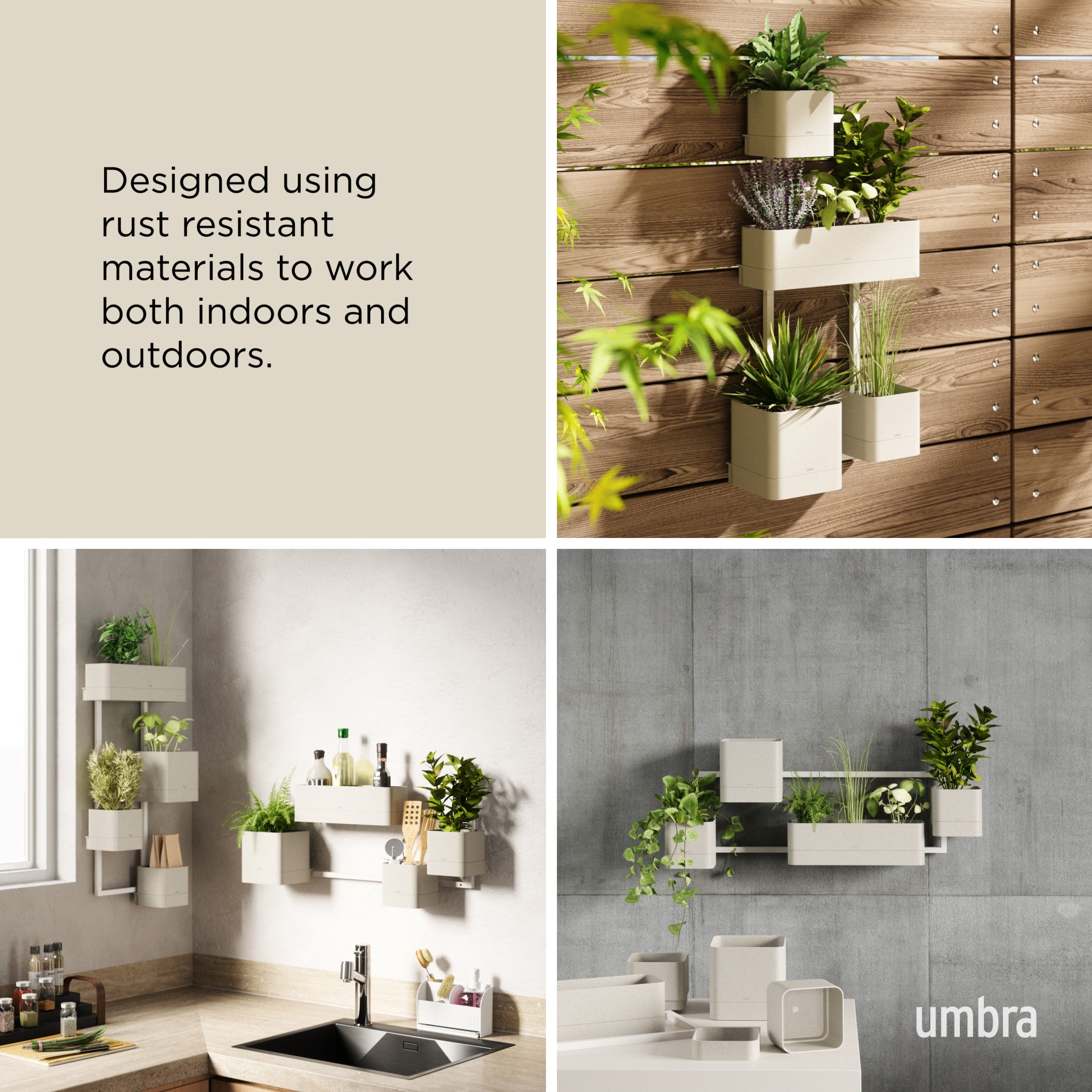 Cubiko Modern Wall Planter - Hanging Plant Holder for Indoor & Outdoor Decor - Perfect for Home, Office, Garden, and Balcony Greenery