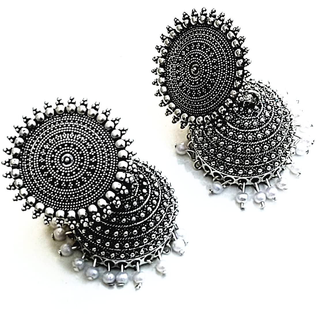 **JSR Presents Elegant Traditional Imitation Earrings for Women - Stylish Earrings Combo & Necklace Set with Pendant - Perfect for Parties, Weddings, and Special Occasions**