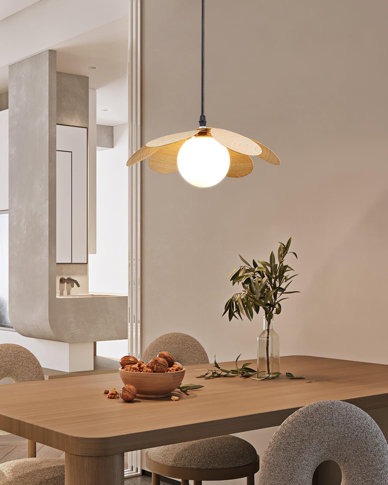 Fleur Petals Pendant Lamp - Elegant Floral Chandelier for Dining Room, Bedroom & Living Room Decor | Modern Ceiling Light Fixture with Petal Design | Perfect for Home, Cafe and Wedding Decoration