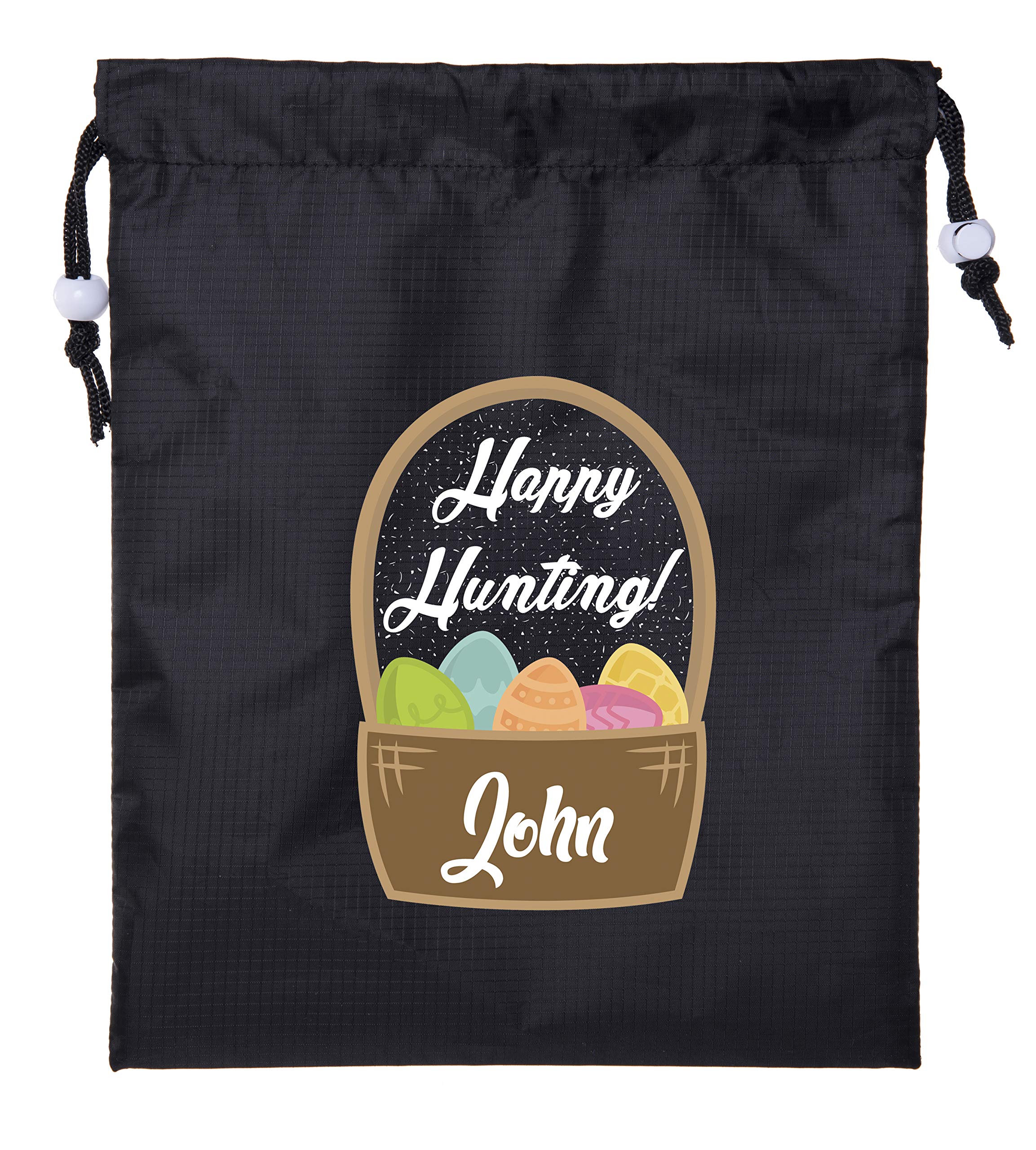 Custom Personalized Mini Easter Cinch Bags - Small Easter Basket Fillers & Party Favors for Kids, Easter Egg Hunt & Spring Celebrations