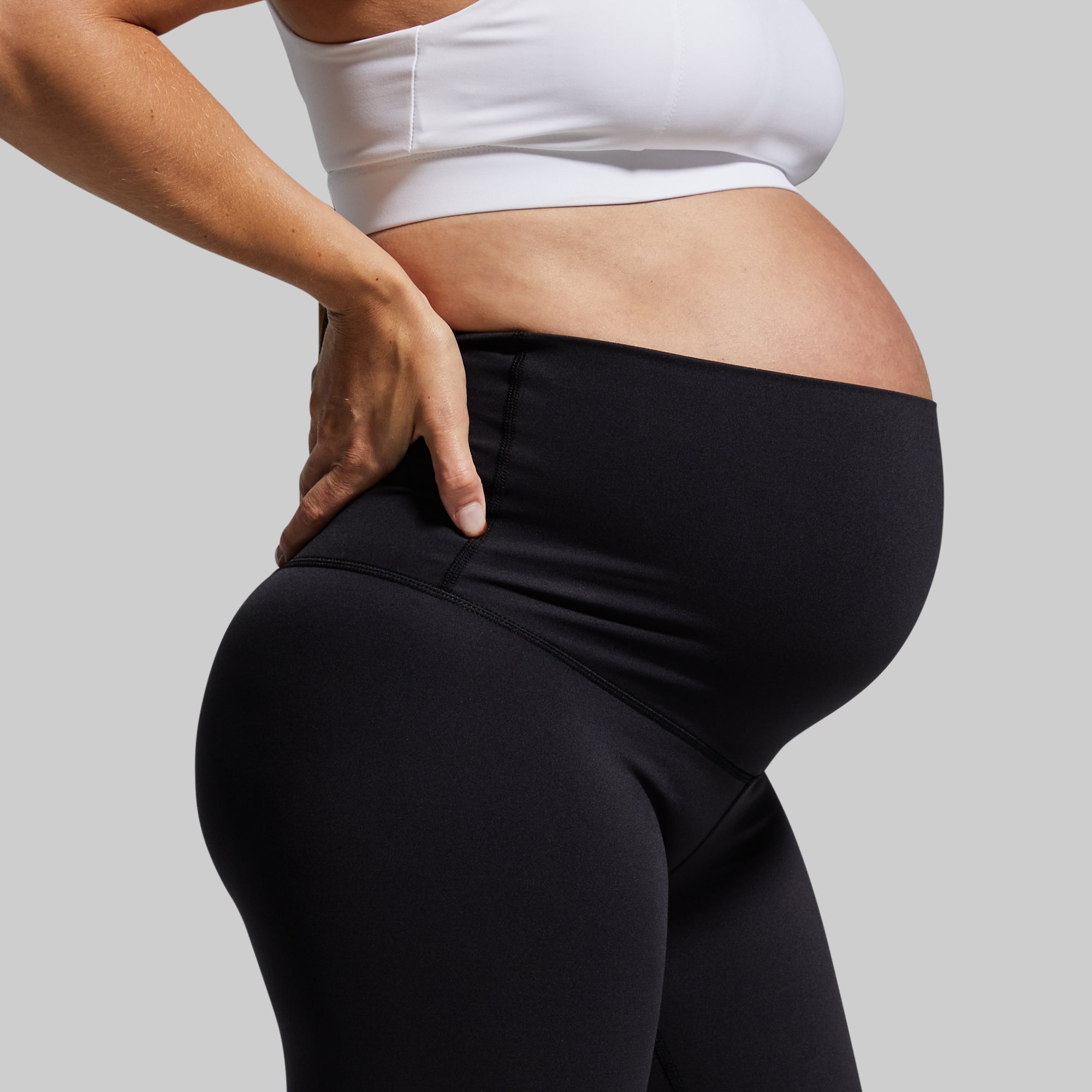 Best Maternity Leggings for Pregnancy - Soft & Stretchy Black Yoga Pants - Comfortable for Workout, Lounge & Everyday Wear