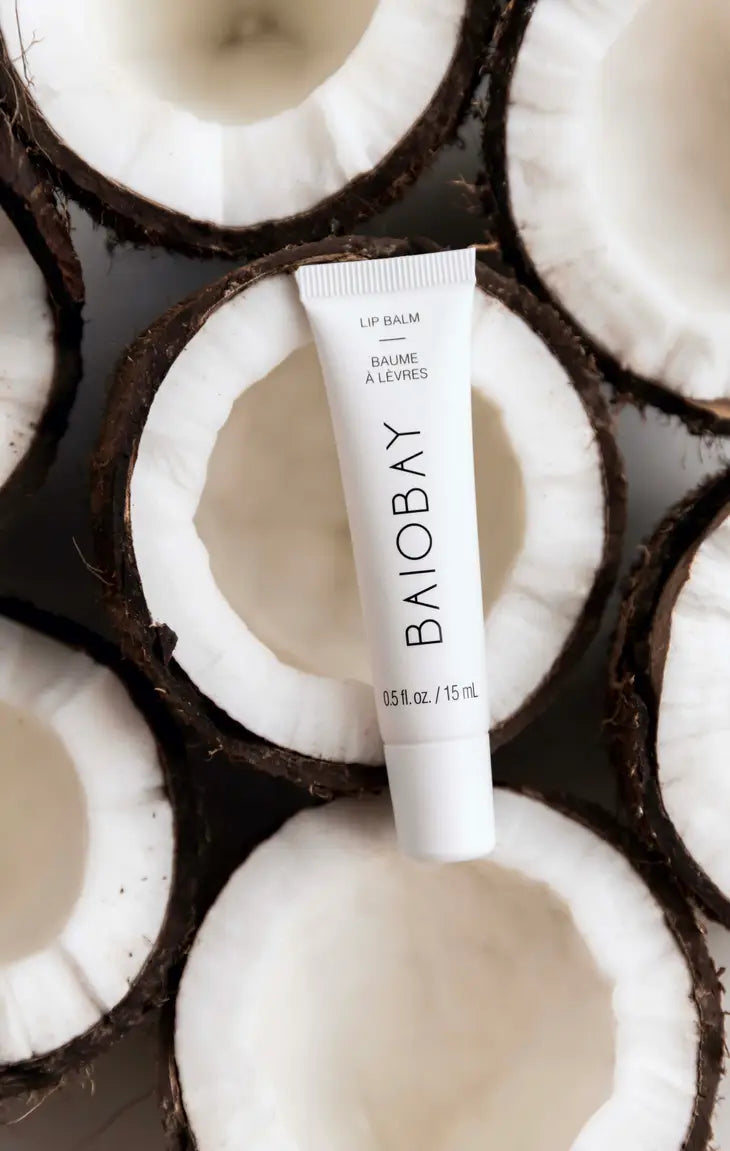 Organic Vegan Lip Balm for Dry Lips - Hydrating & Nourishing with Shea Butter & Coconut Oil - Perfect for Winter Care, Daily Moisturizing & On-the-Go Lip Protection