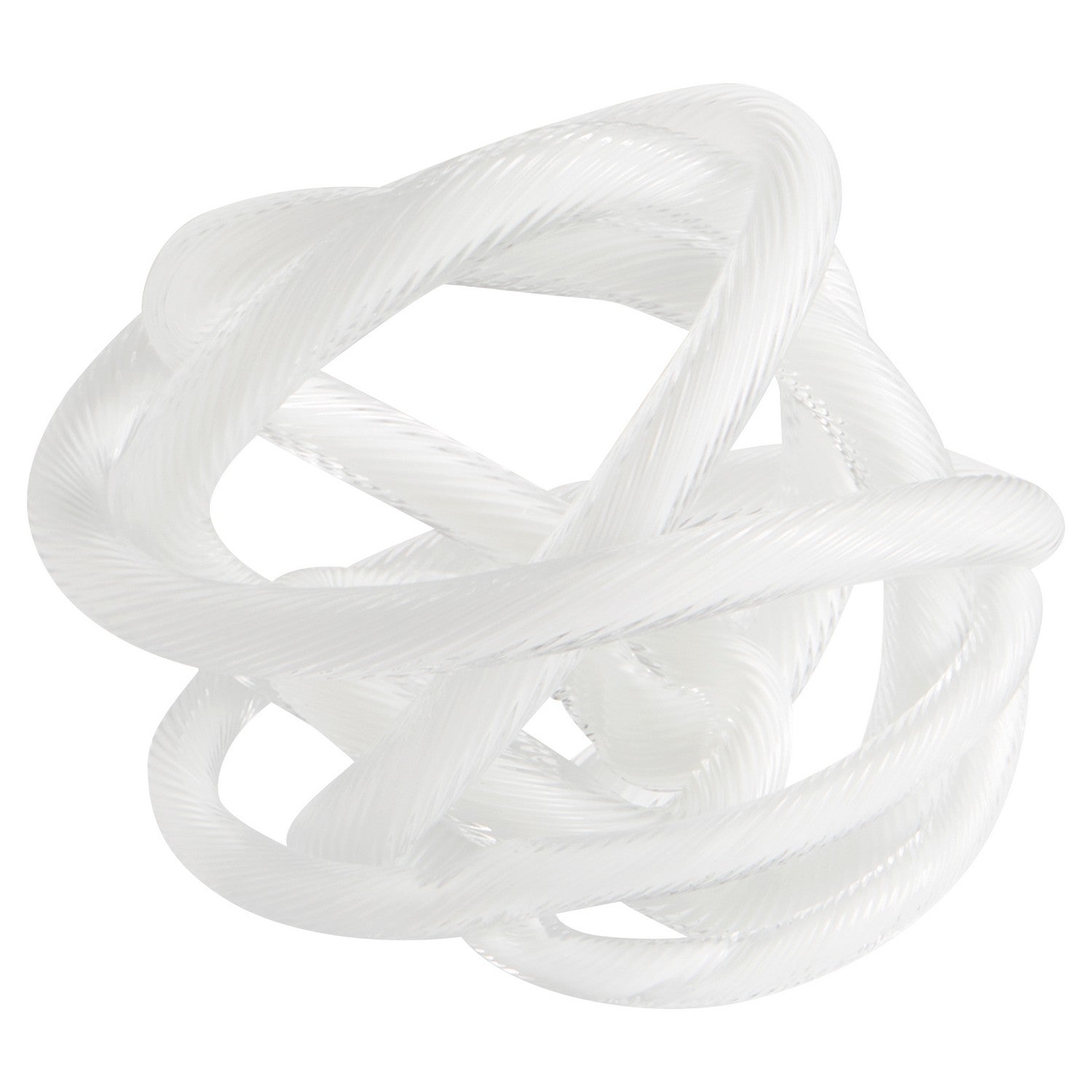 Cyan Design 11493 Interlace Filler - Large White Decorative Bowl for Home Decor, Centerpiece, Tabletop Display, and Gift Giving