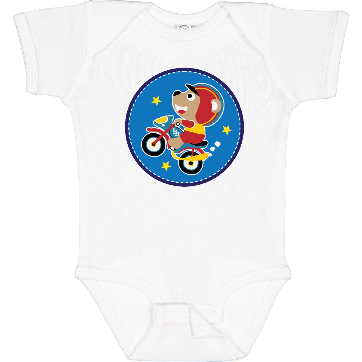 Inktastic Motorcycle Dirt Bike Racing Baby Bodysuit - Cute Infant Onesie for Boys & Girls - Perfect for Biker Families, Racing Fans & Motorcycle Enthusiasts - Soft & Comfortable for Everyday Wear, Playtime & Special Occasions