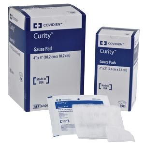 Curity 6309 Sterile Gauze Sponges - Box of 100 | Premium Wound Dressing for First Aid, Medical & Surgical Use | Ideal for Hospitals, Clinics & Home Care