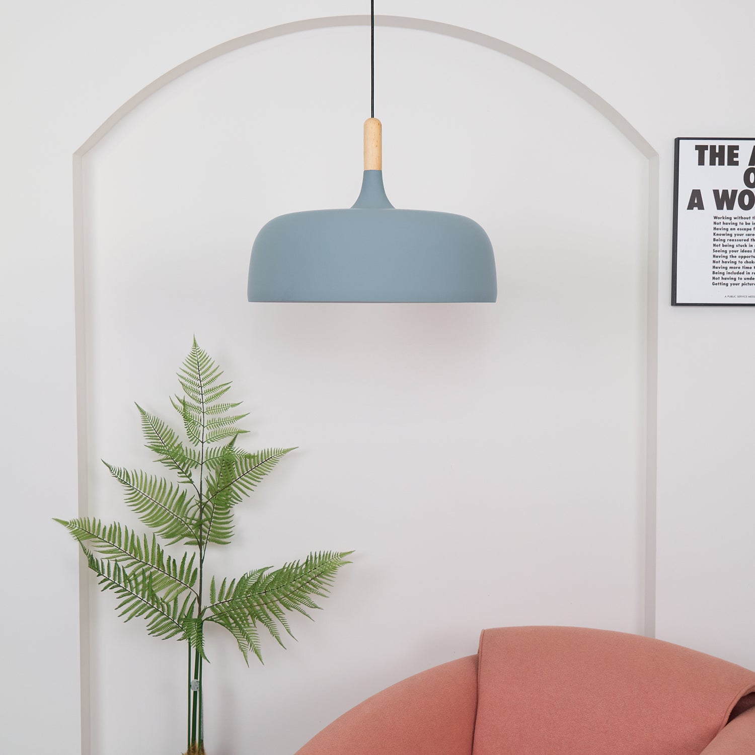 Stylish Acorn Pendant Light Fixture - Modern Hanging Ceiling Lamp for Kitchen Island, Dining Room & Bedroom Decor