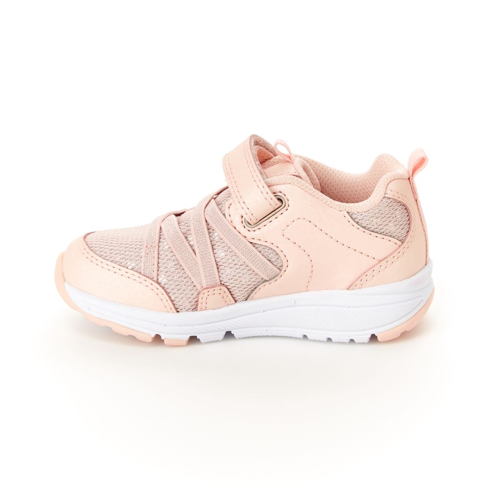 Stride Rite Dusty Pink Emmy Youth M2P Sneakers - Comfortable Girls' Casual Shoes for School, Play & Everyday Wear