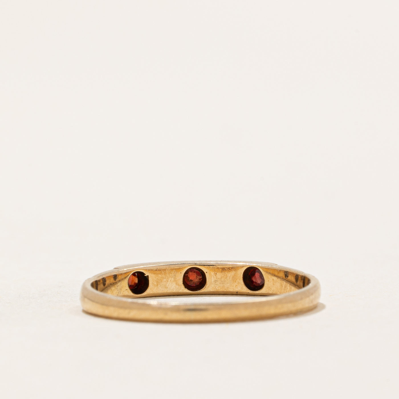0.08ctw Three Stone Garnet Ring - Size 4.5 | Elegant Birthstone Jewelry for Women | Perfect Gift for Anniversary, Valentine's Day & Special Occasions